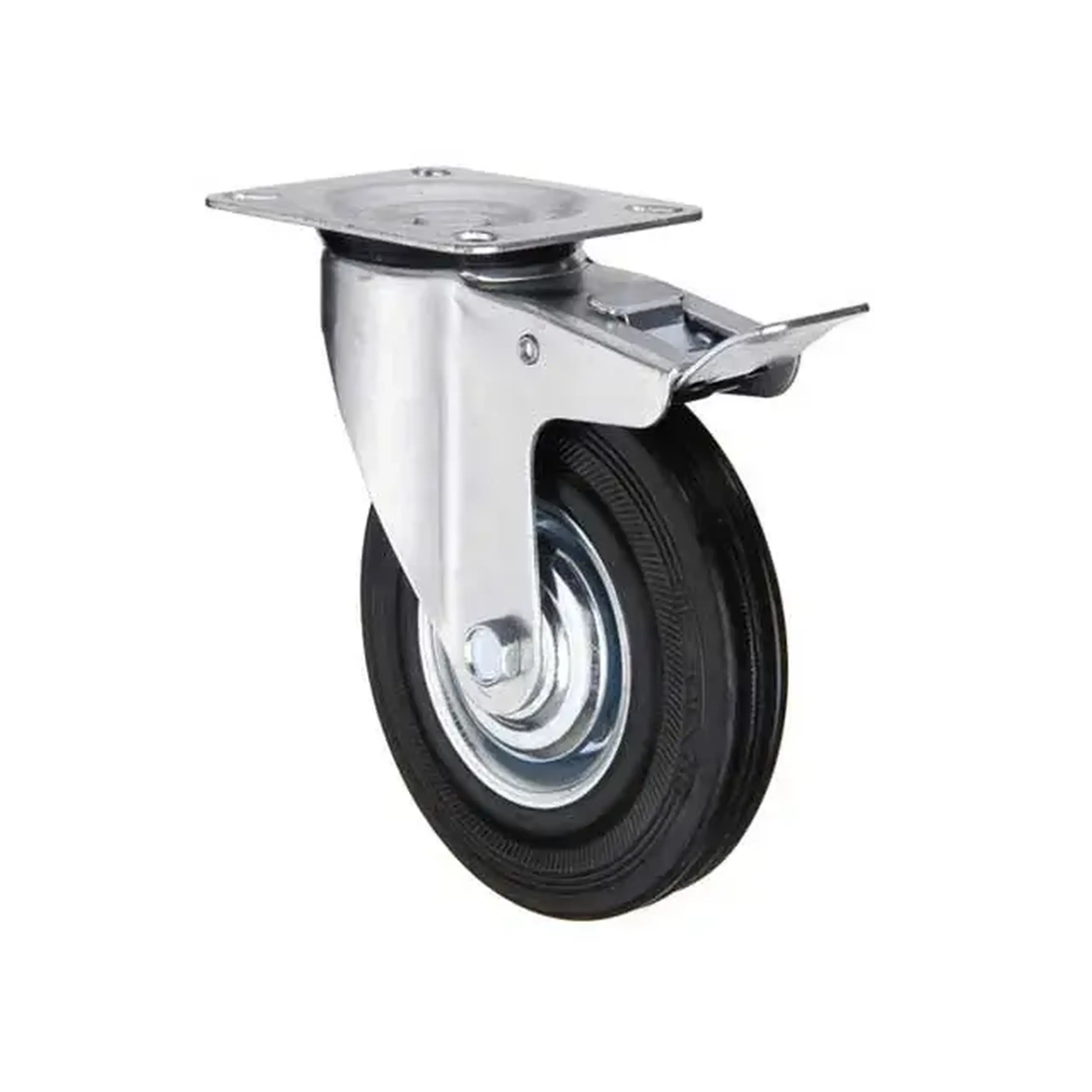Roată mobilă cu frână, pentru cărucior 125 mm Vorel