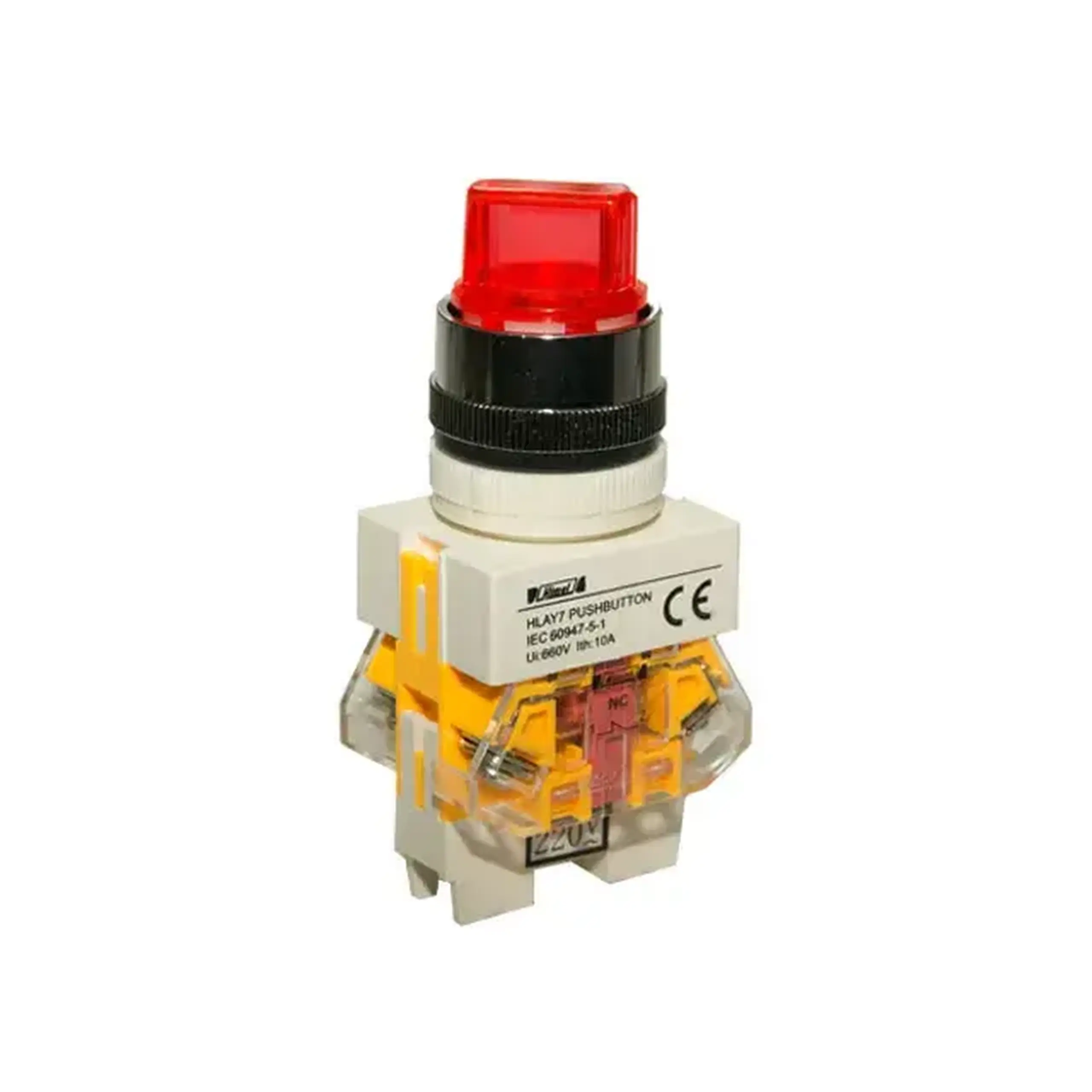 Comutator cu led Himel HLAY711XD204M2L 2P 220 - 240 V 10 A IP65 roșu