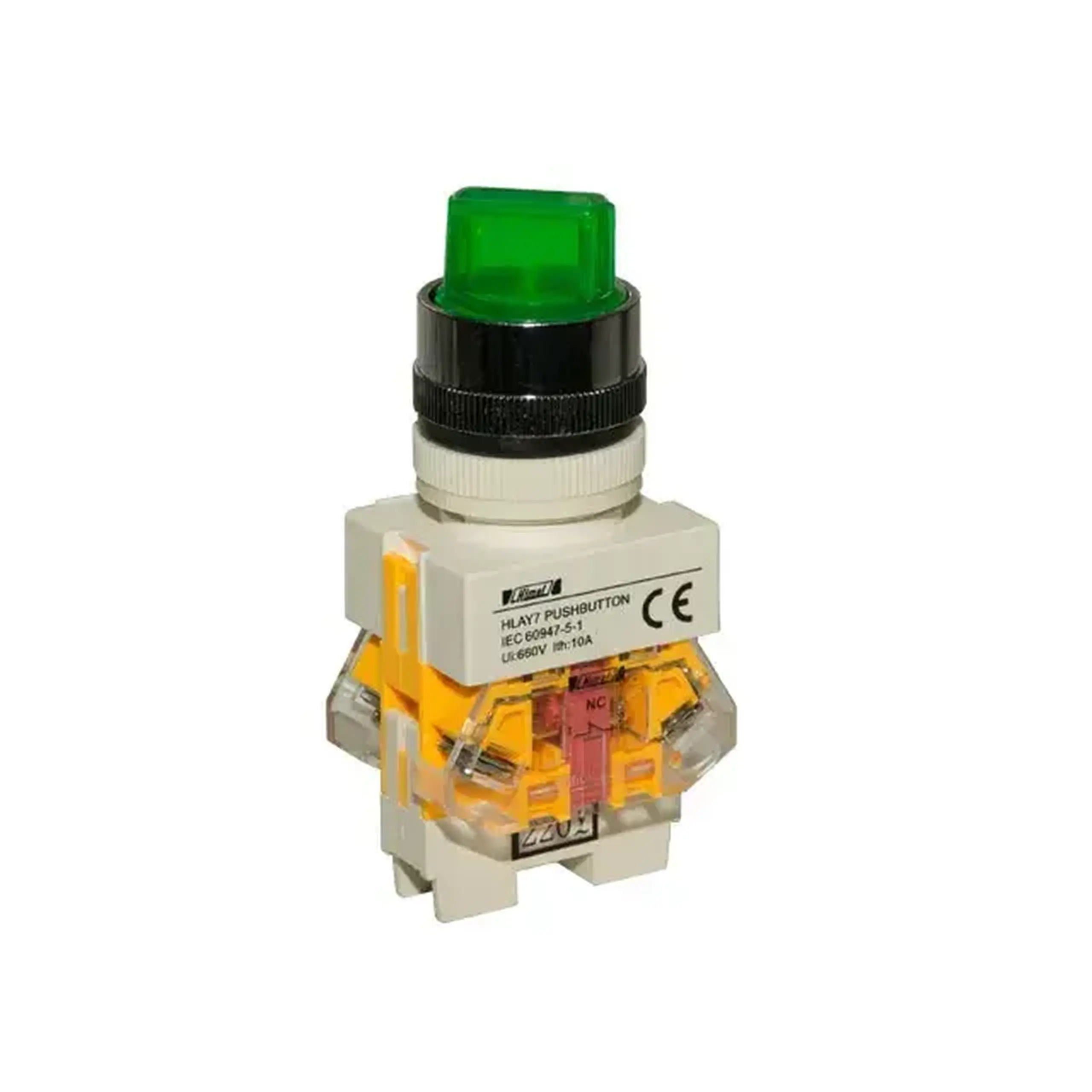 Comutator cu led Himel HLAY711XD203M2L 2P 220 - 240 V 10 A IP65 verde - Model HLAY711XD203M2L