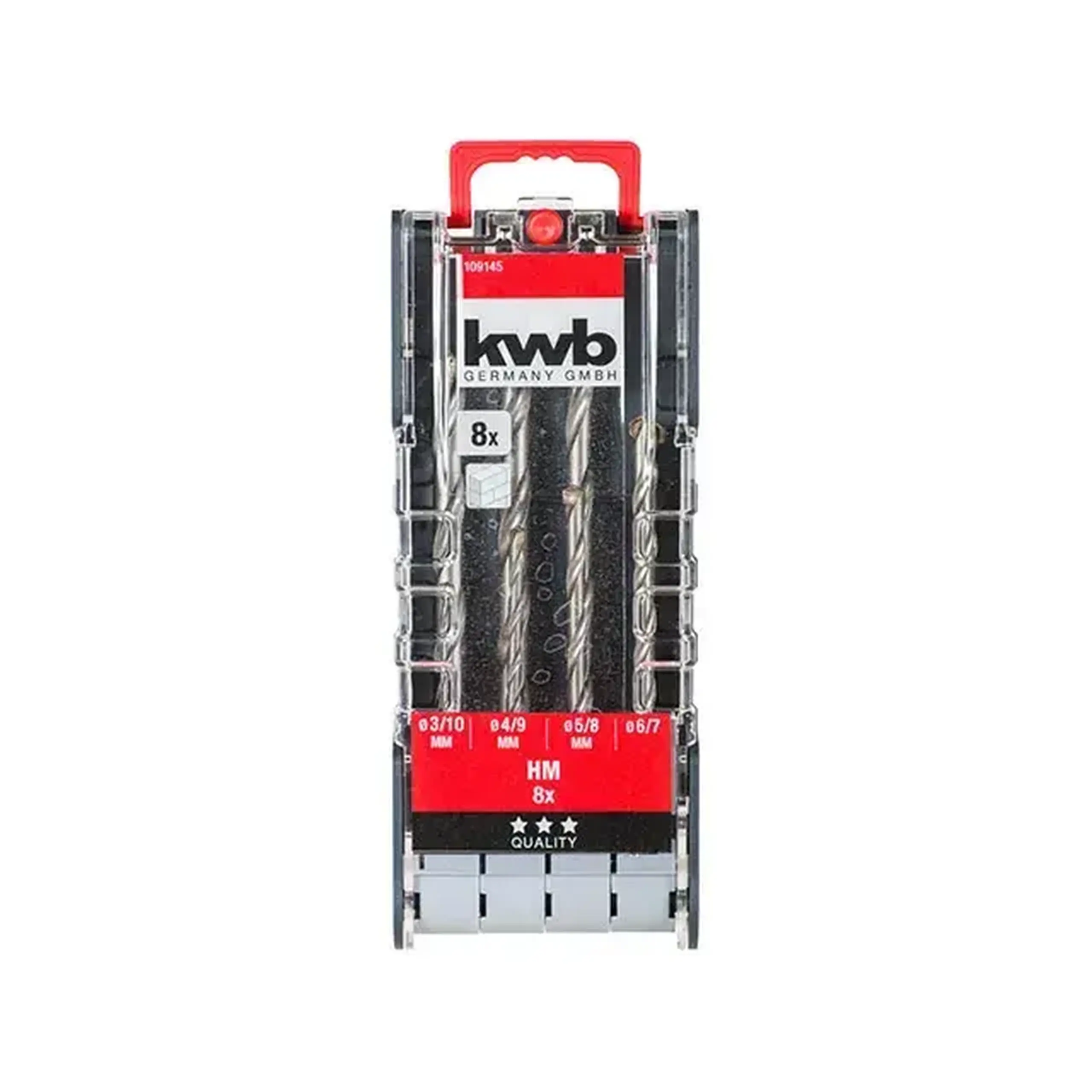 Set burghie 5 buc. pentru beton 4 - 10 mm Oțel Cilindric KWB