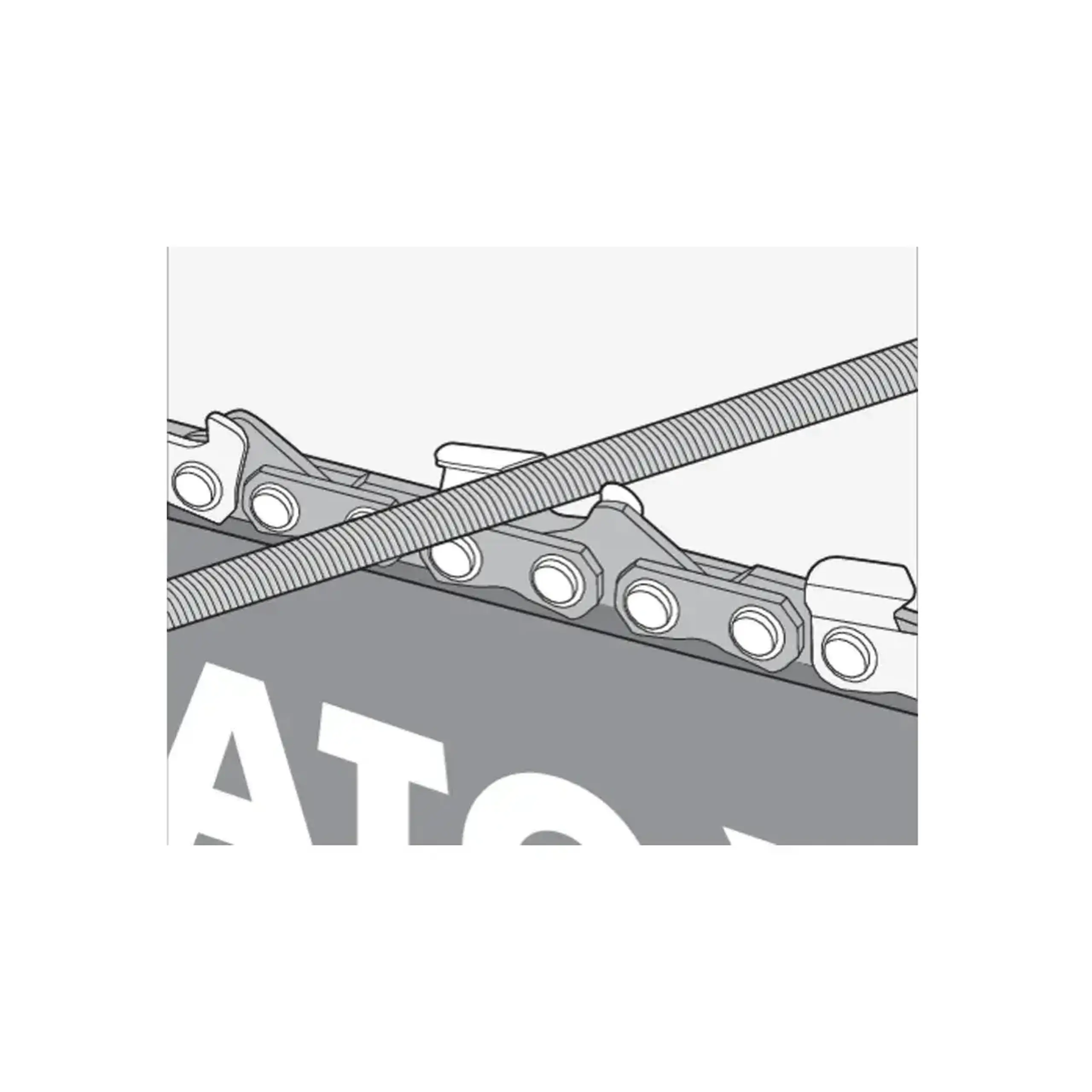 Set pile pentru lanț 4.8 mm Yato