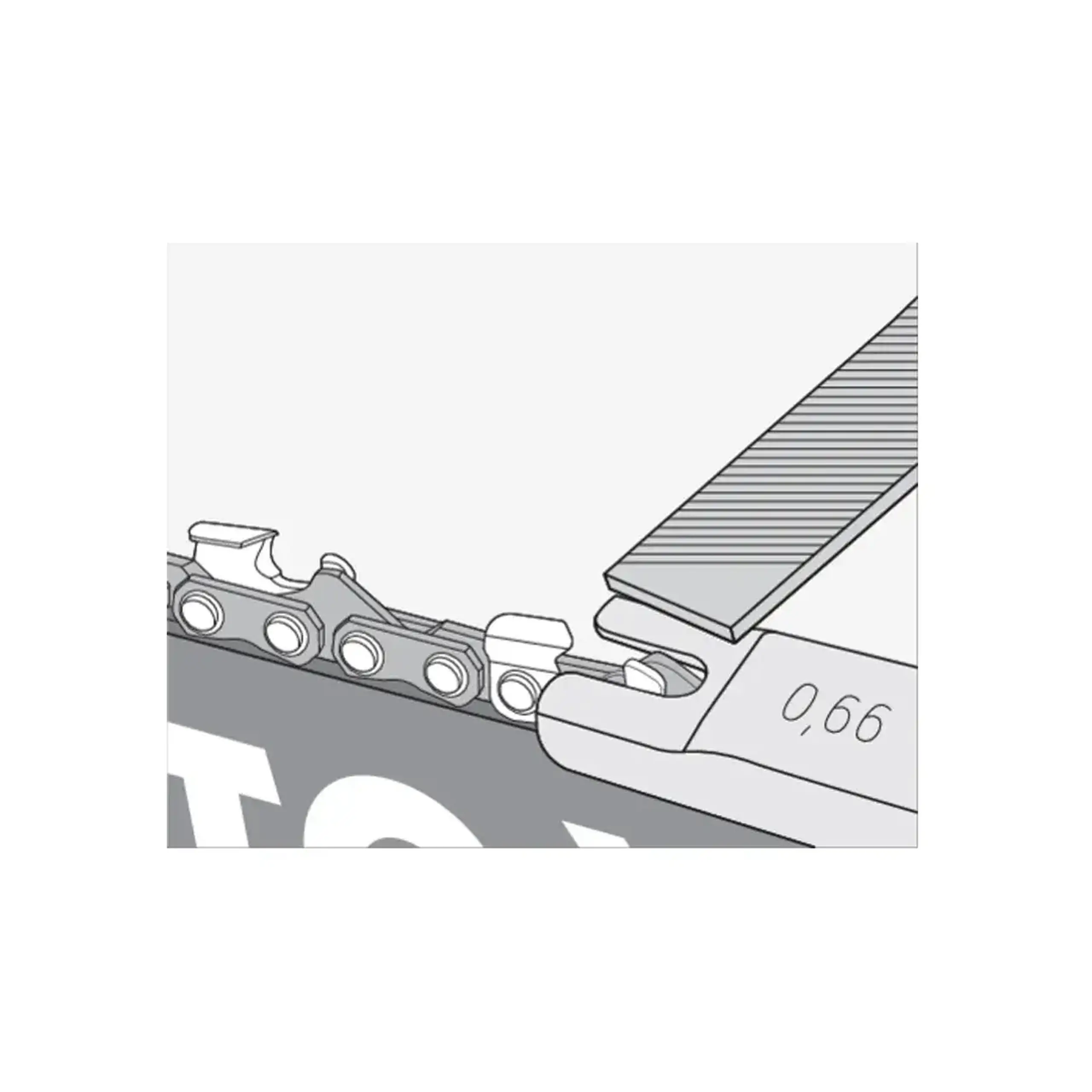 Set pile pentru lanț 4.8 mm Yato