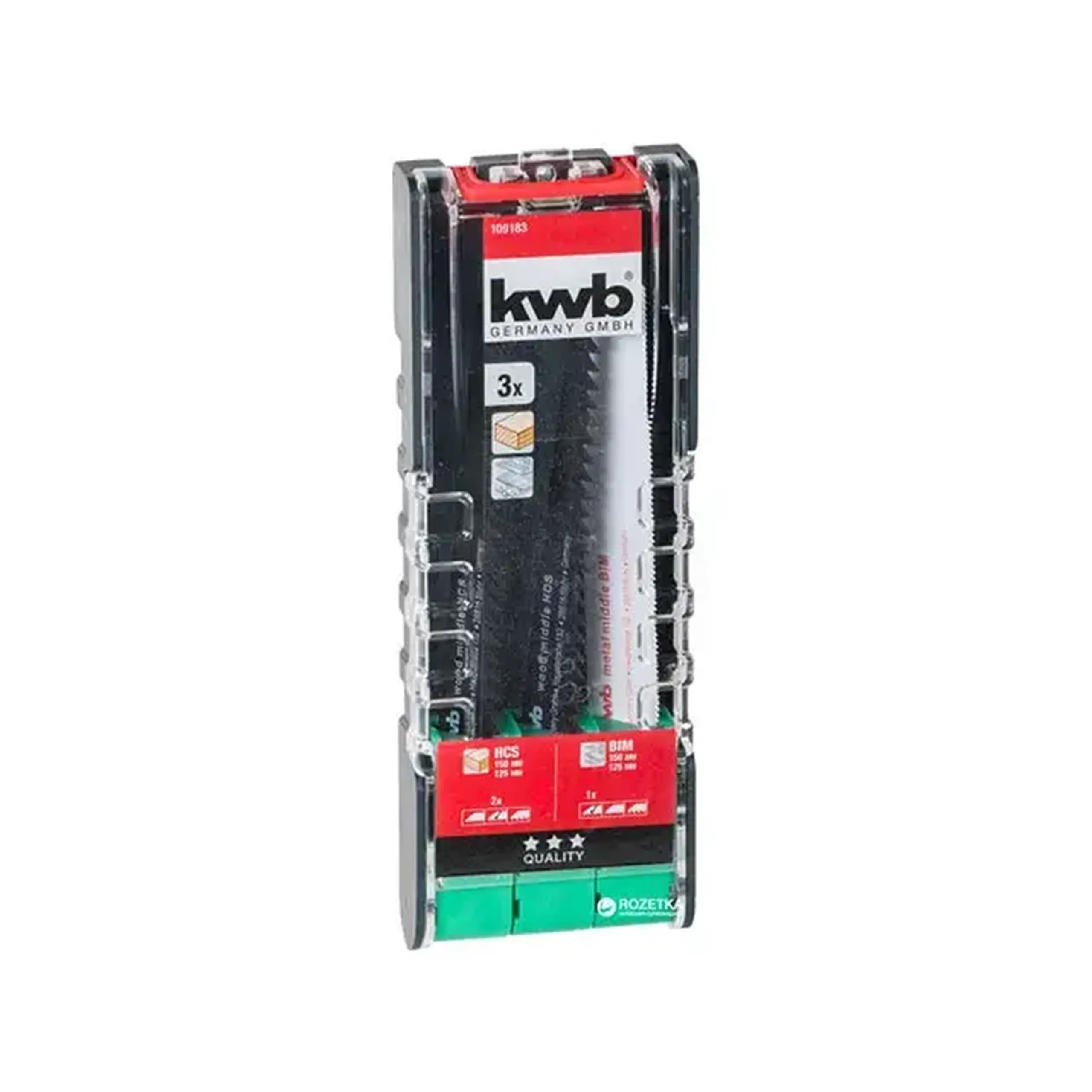 Set pânze pentru lemn și metal Pentru fierăstrău cu sabie 150 mm 3 buc. KWB