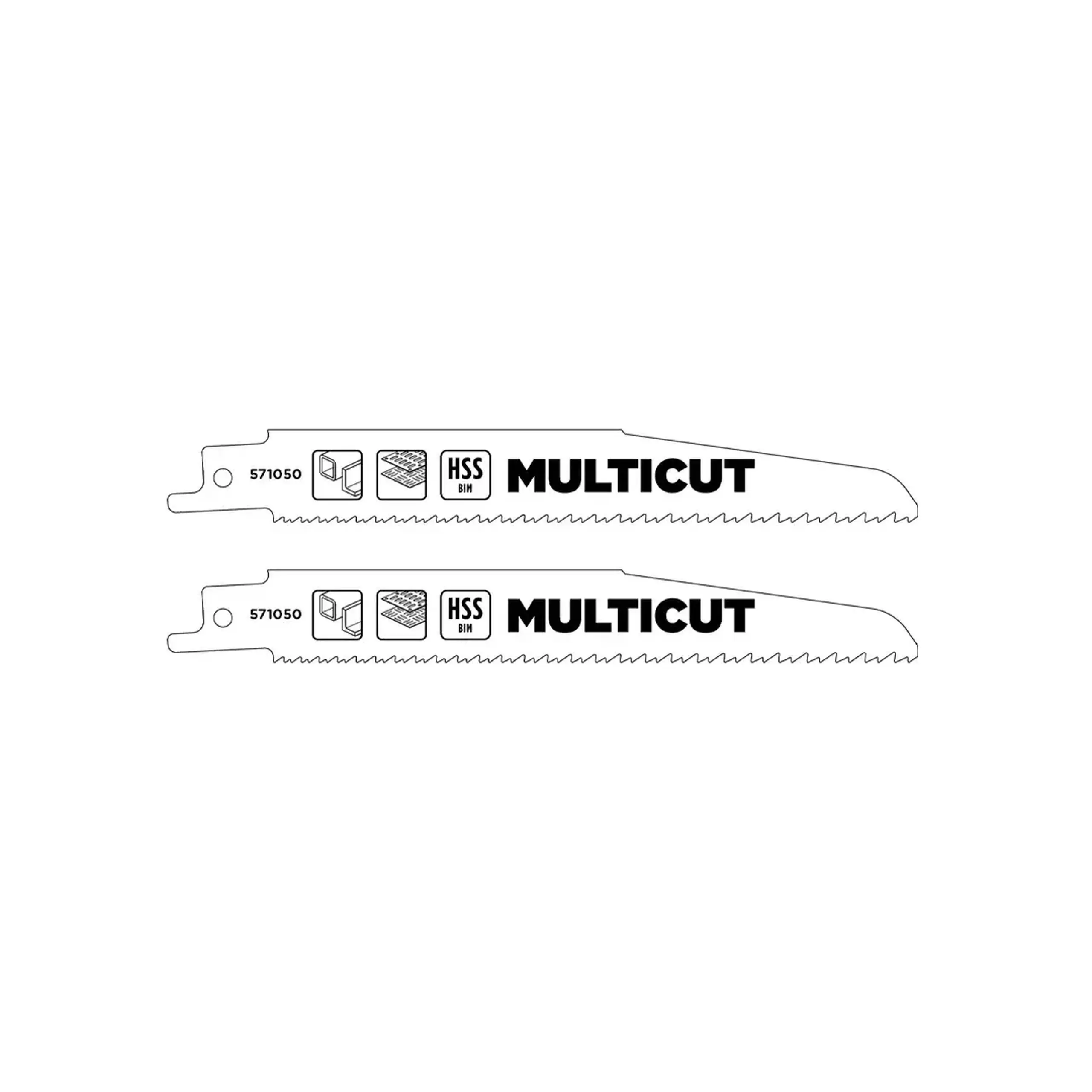Set pânze pentru lemn și metal Pentru fierăstrău cu sabie 150 mm 3 buc. KWB - Lungime lamă 151 mm