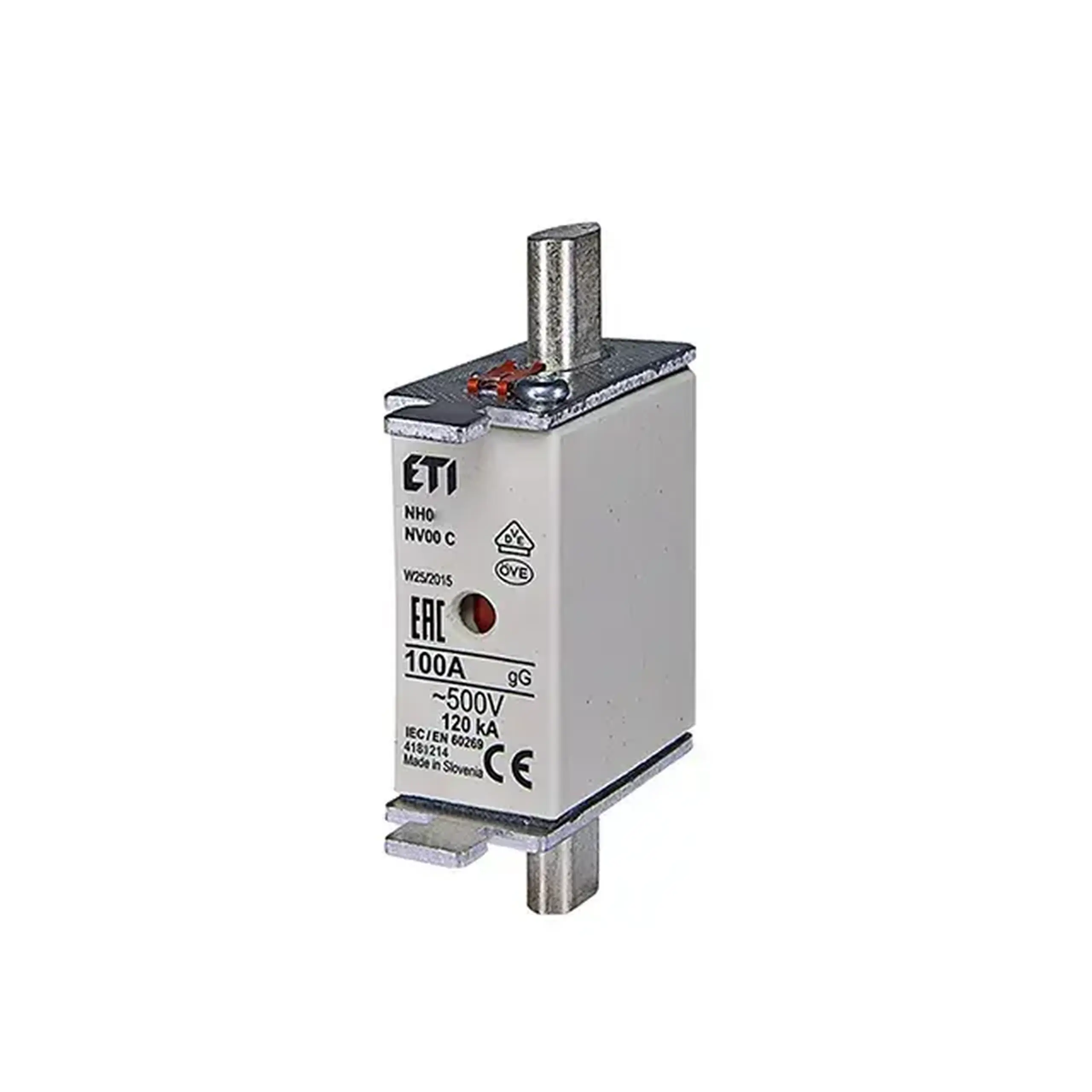 Siguranță cu indicator NH-0 100 A 500 V