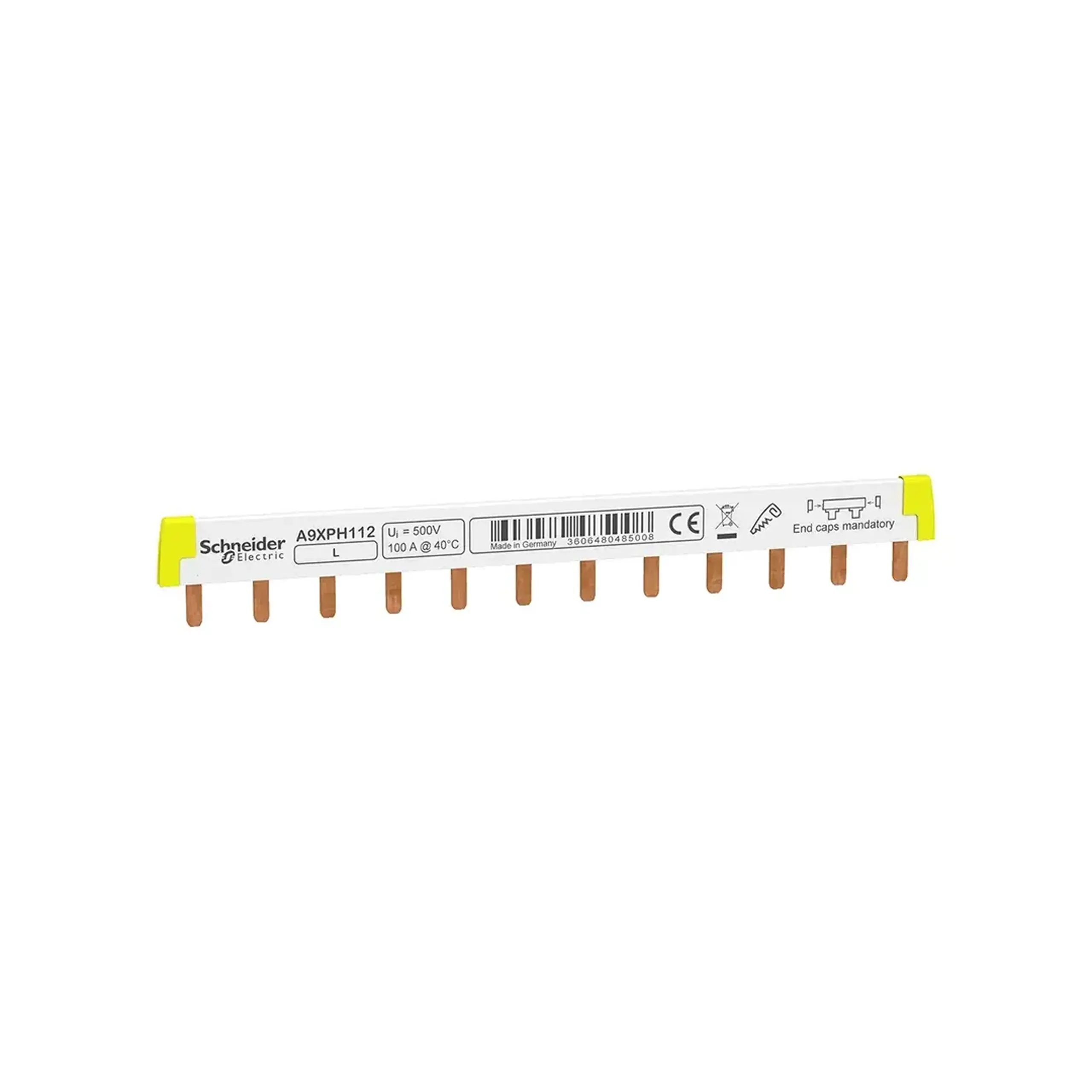 Șină de conectare Schneider-Electric A9XPH112 211 mm 100 A 500 V