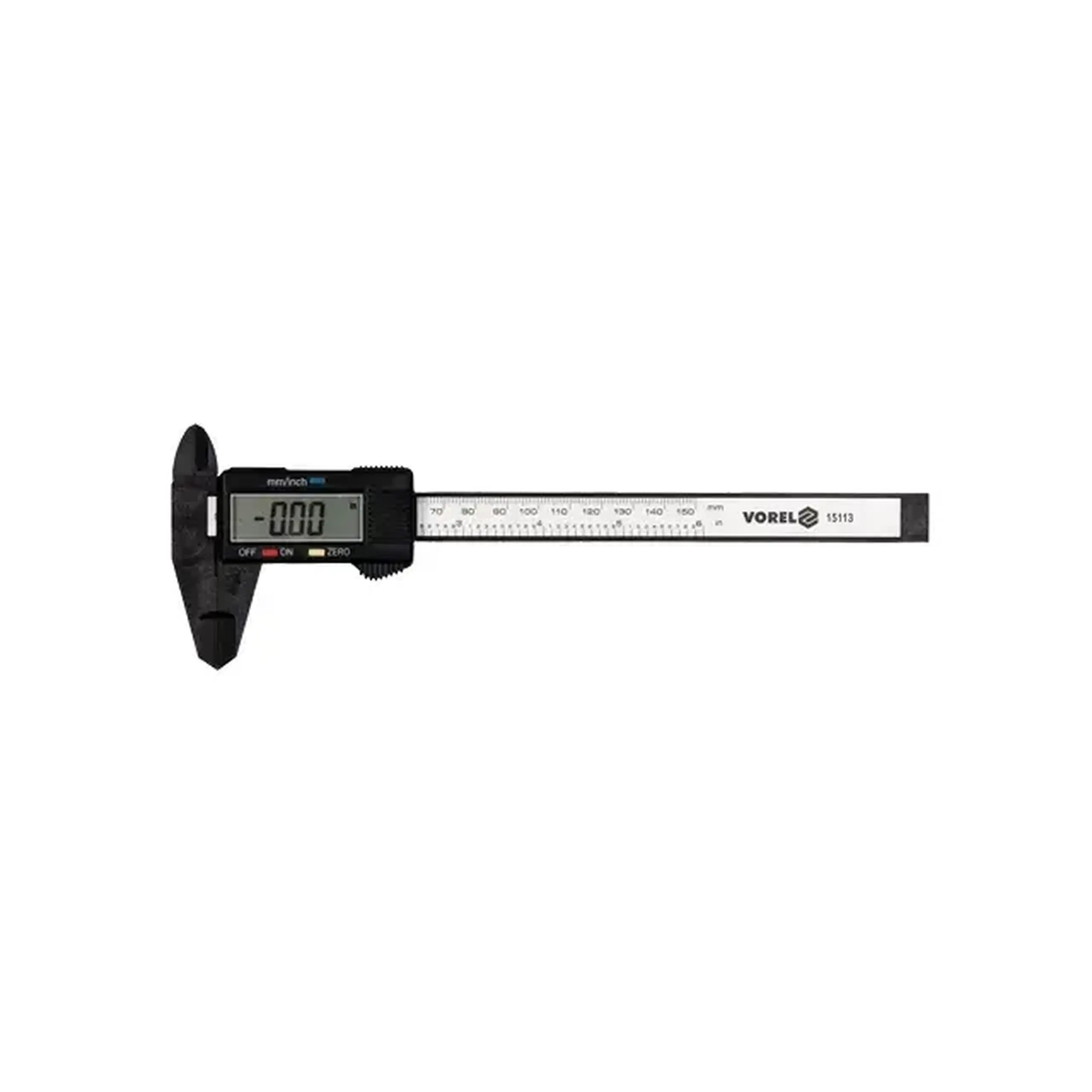 Șubler electronic 0.01 - 150 mm Fibră de carbon Vorel