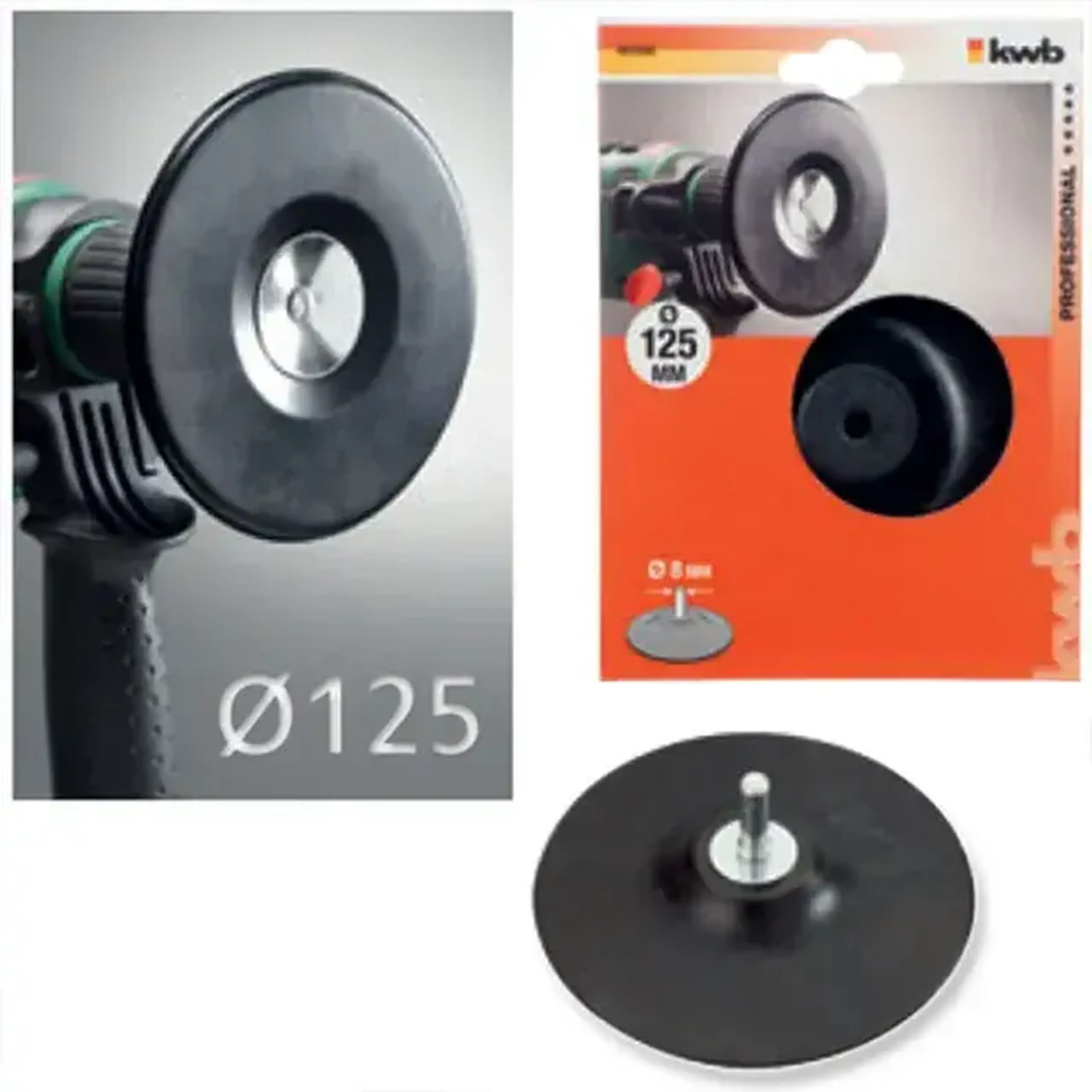 Suport disc abraziv 125 mm KWB