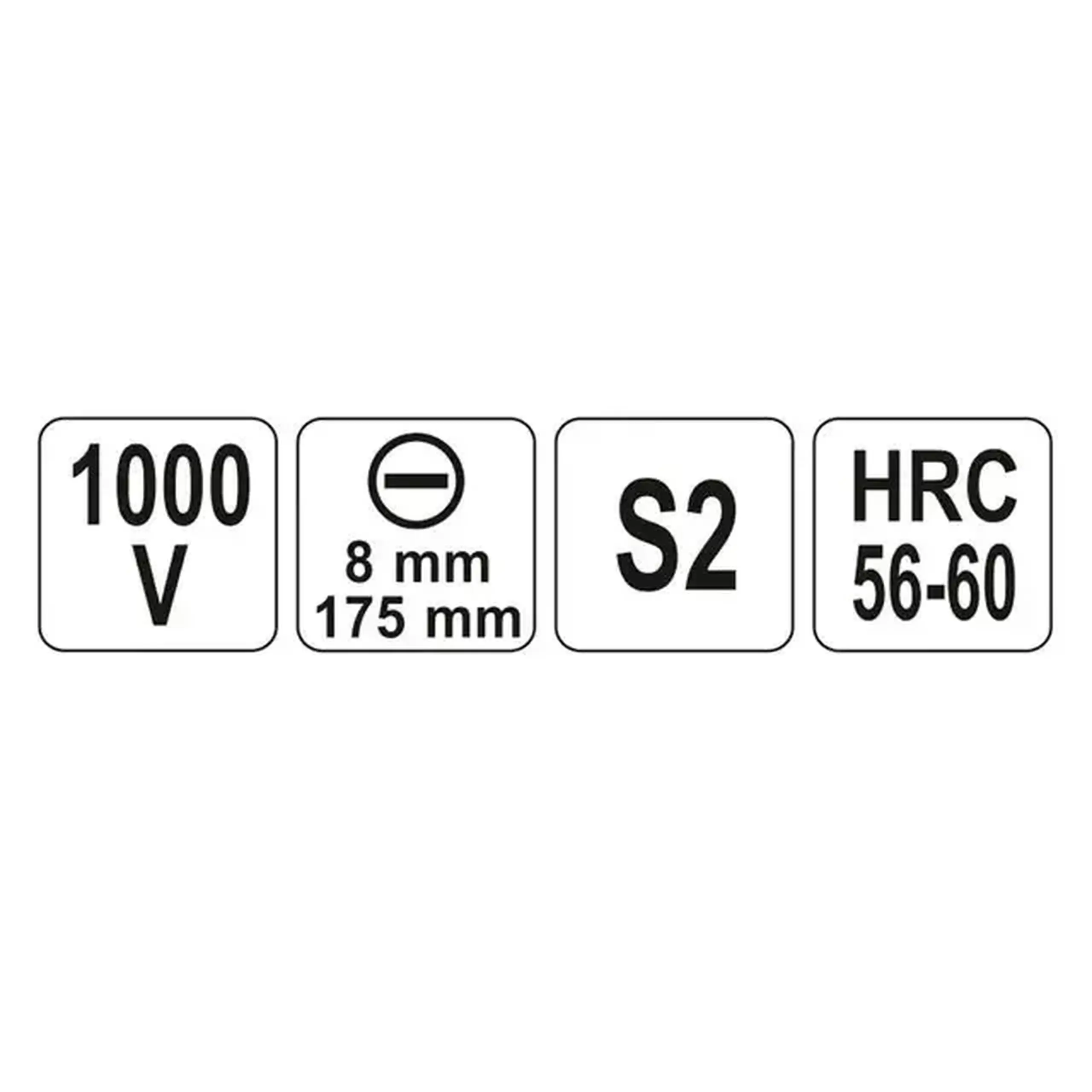 Șurubelniță dielectrică plată SL8 175 mm 1000 V Yato