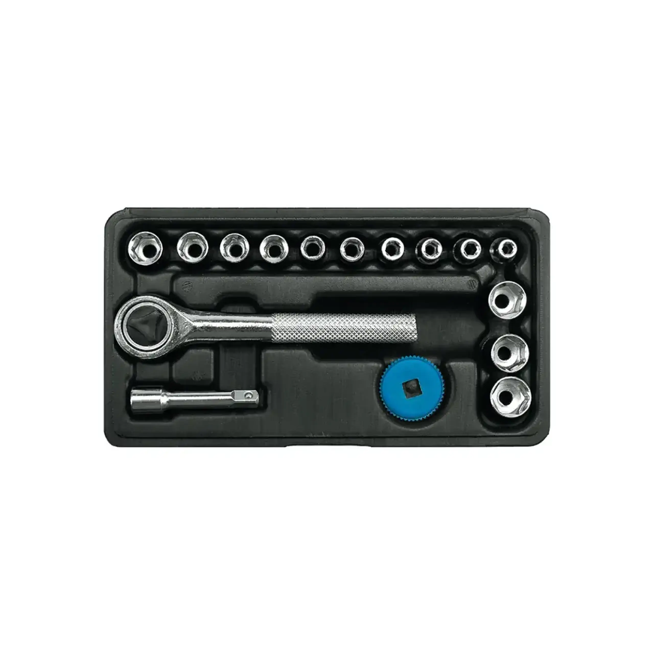 Set de chei tubulare cu clichet 1/4" 4 - 13 mm 16 buc. Toya