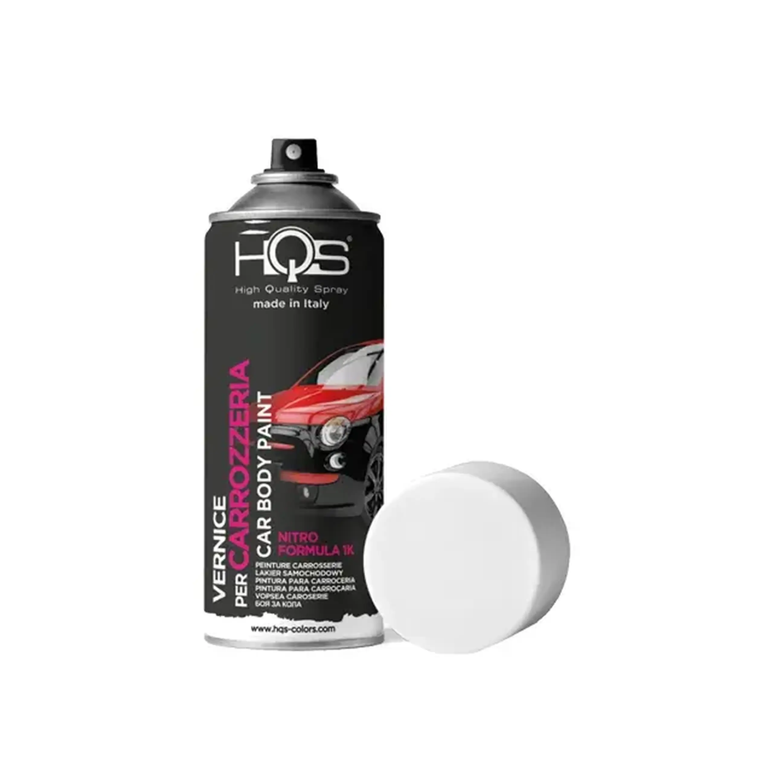 Vopsea spray Carrozzeria negru lucios 400 ml HQS