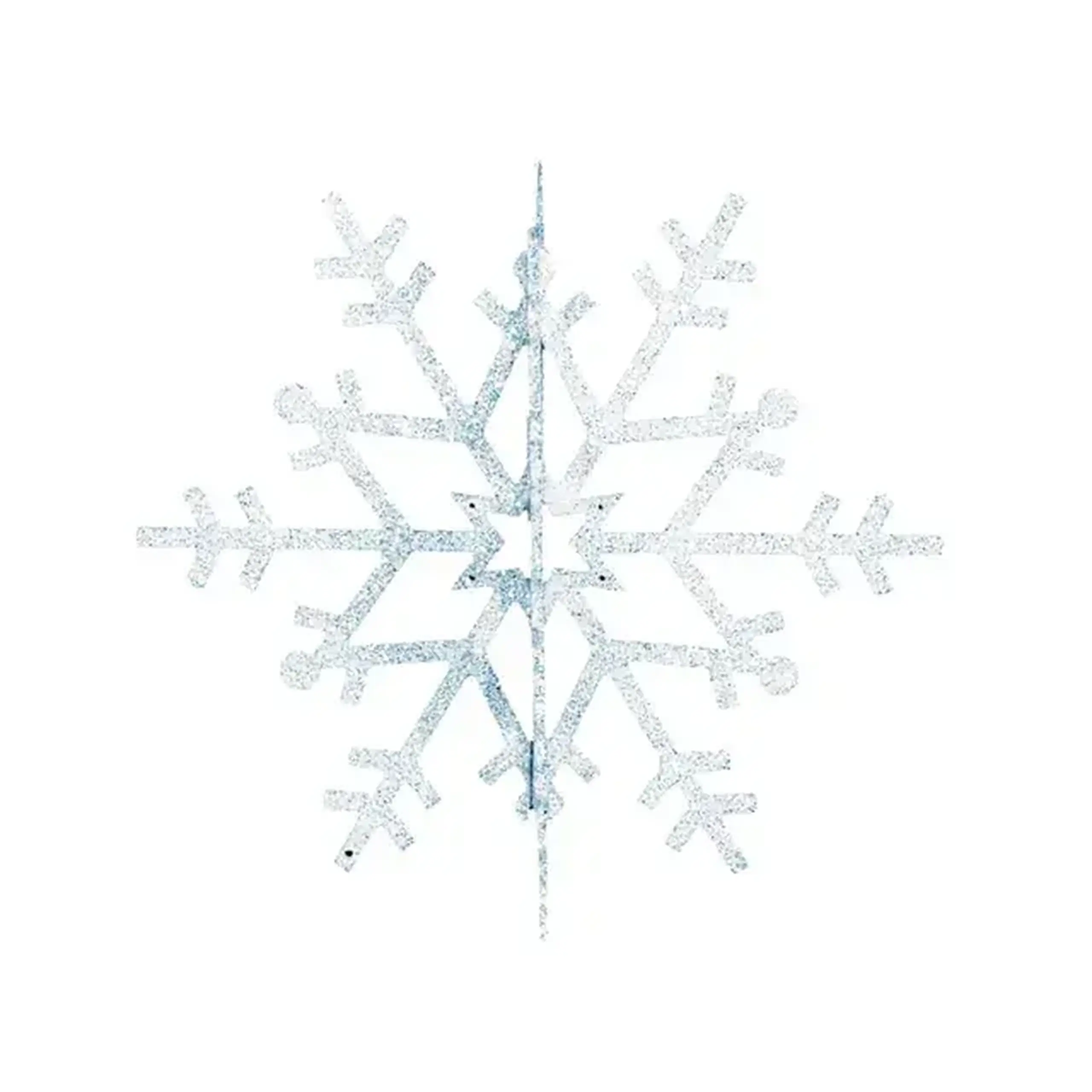 Decorațiuni pentru brad Fulgi 3D 31 cm Rexant - Culoare Argintiu
