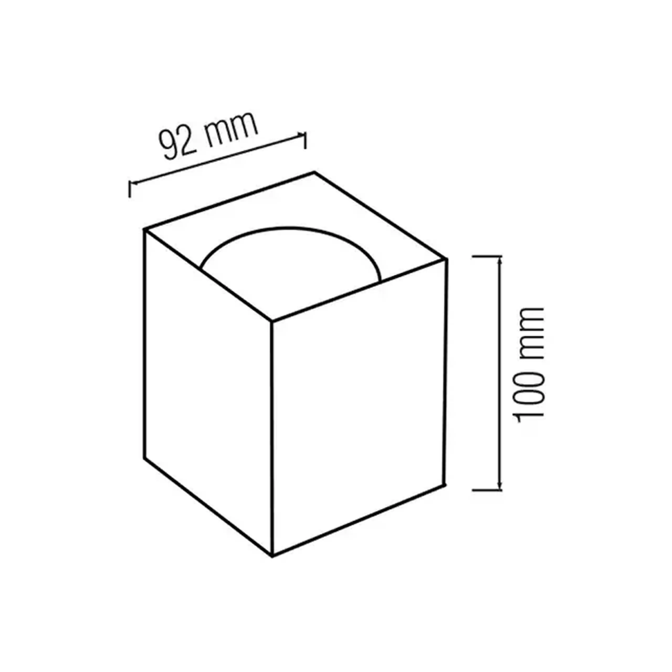 Felinar FREZYA-S 50 W GU10 220 - 240 V IP20 Horoz - Culoare Alb