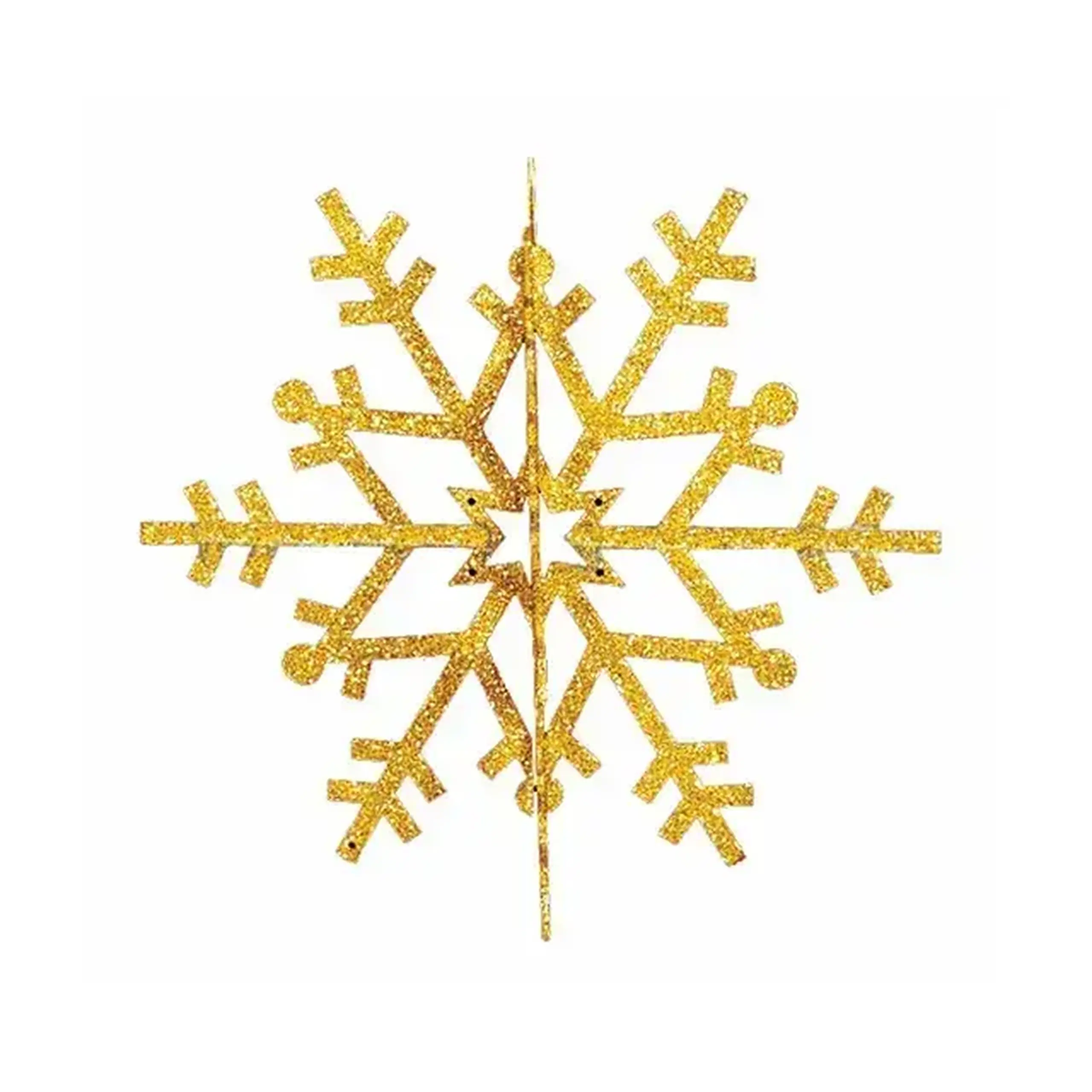 Decorațiuni pentru brad Fulgi 3D 31 cm Rexant - Culoare Auriu