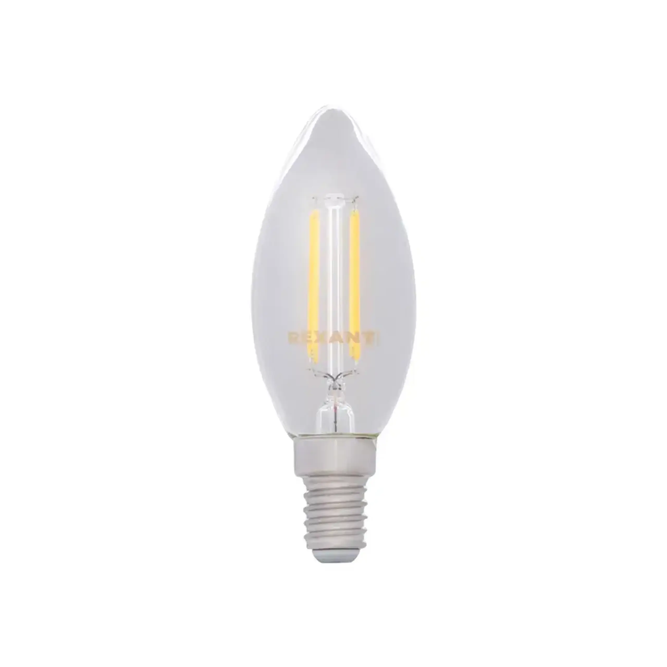 Bec LED cu filament 7.5 W E14 4000 K 220 - 240 V Rexant - Tip formă CN35