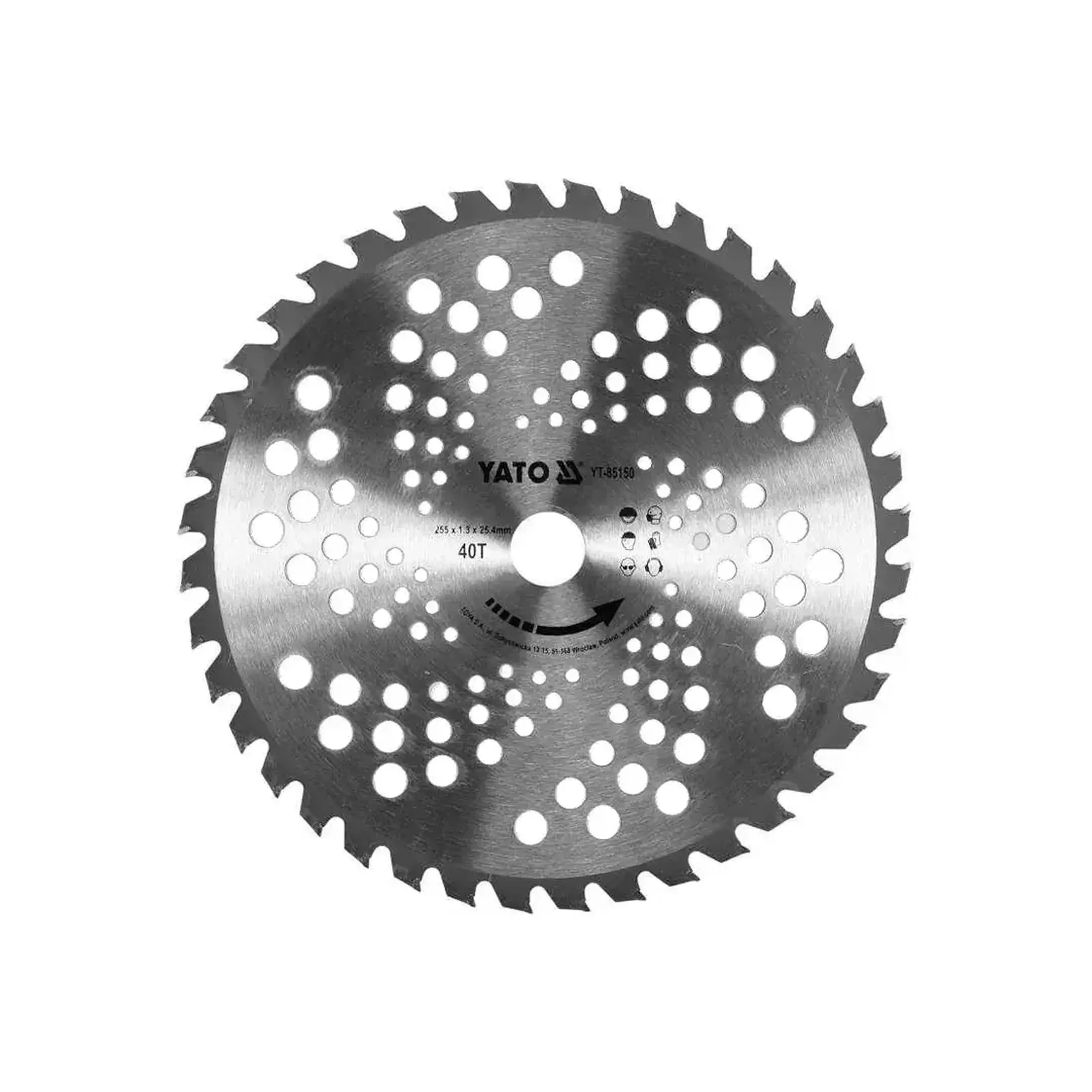 Disc pentru motocoasă Yato 85150 255 x 25.4 mm