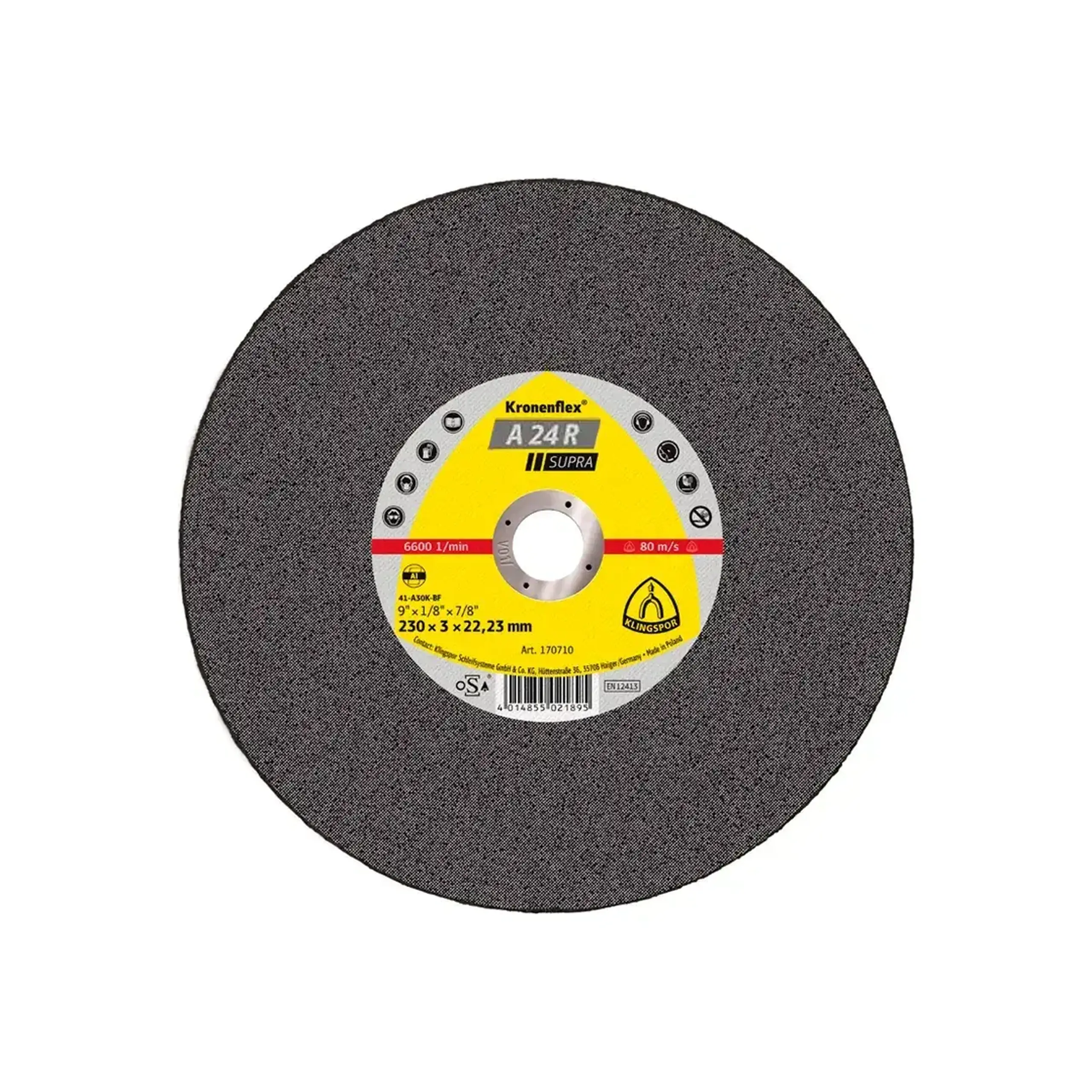 Disc abraziv SUPRA A24R 230 * 22 mm Klingspor