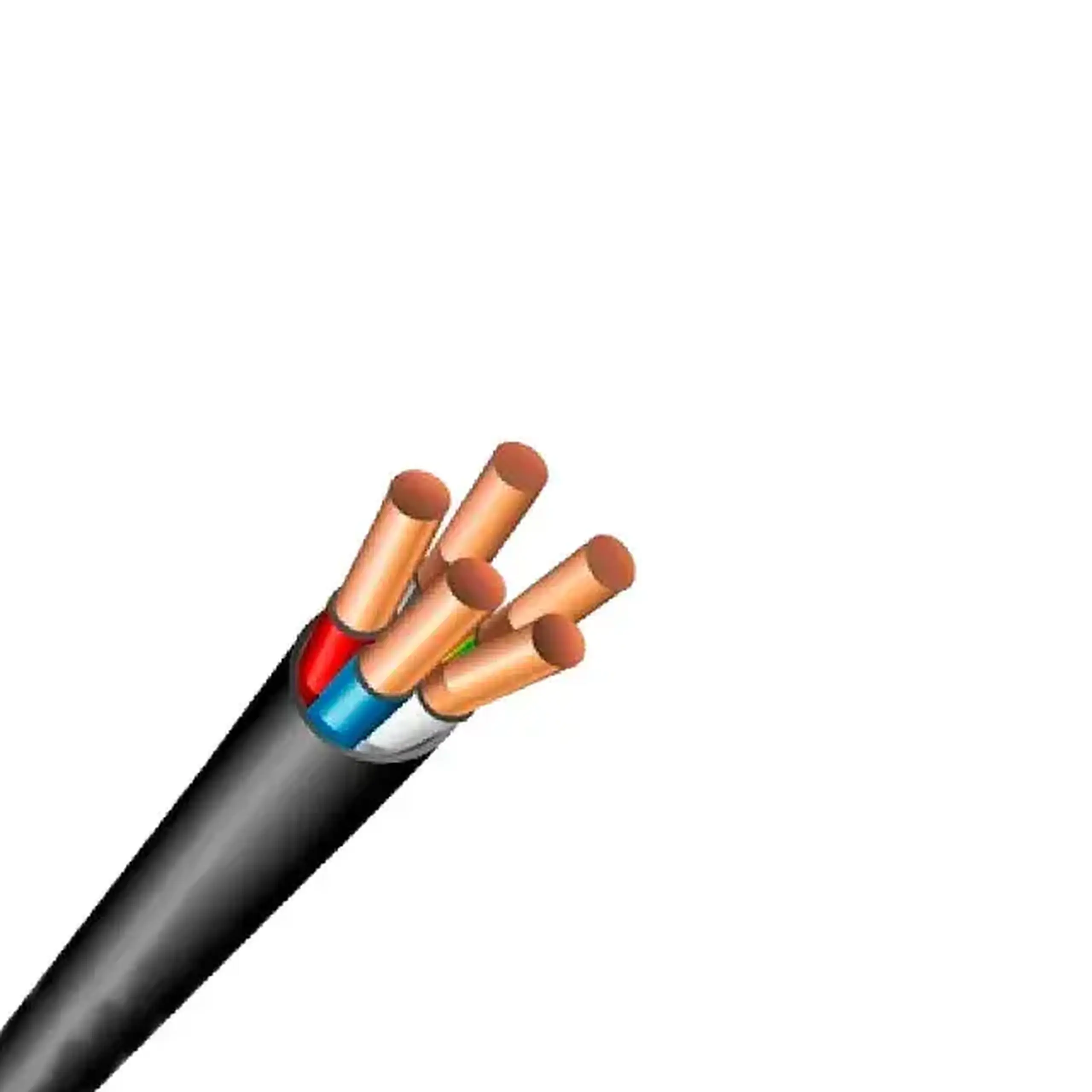 Cablu VVGng 5 * 6 mm² Negru Cupru