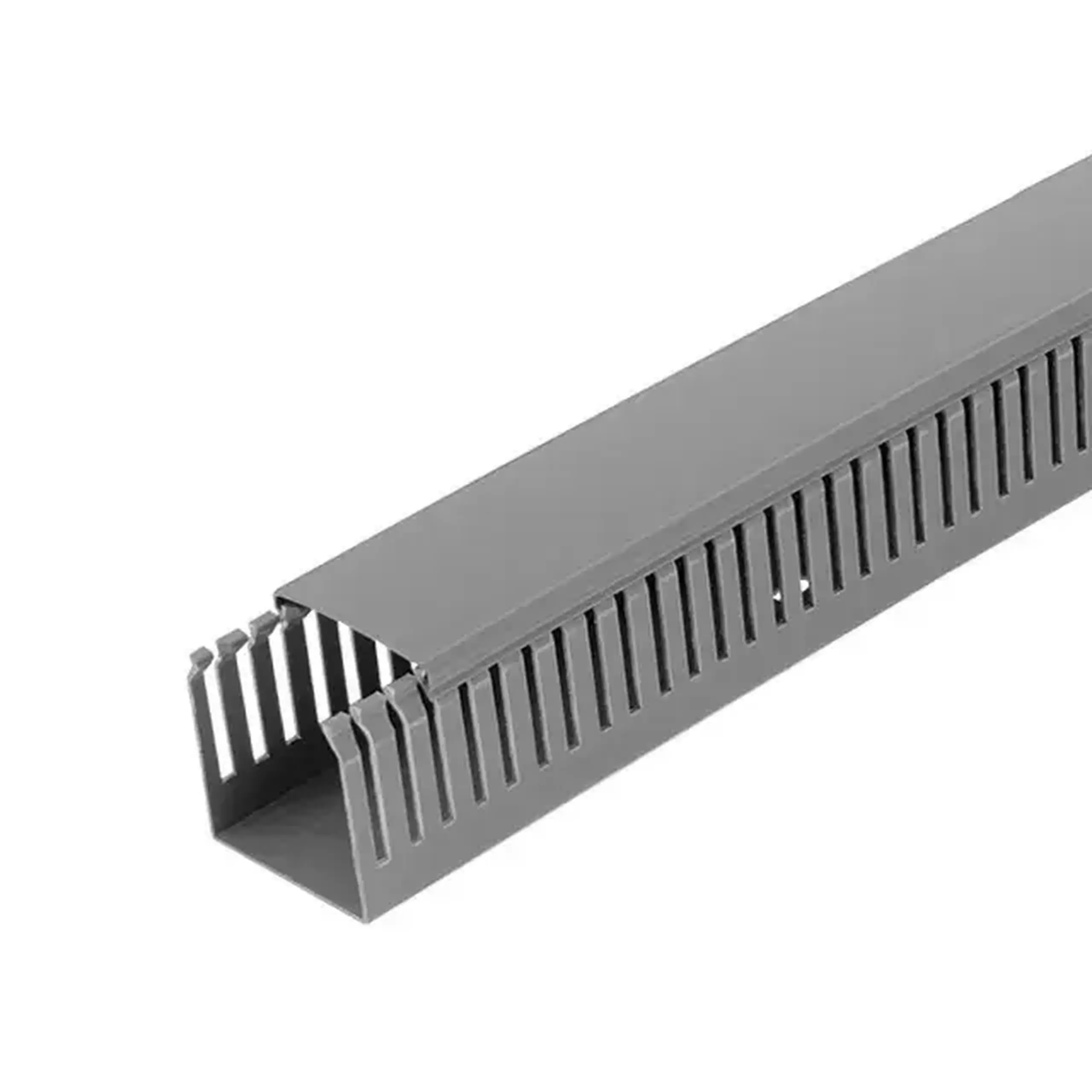 Canal cablu 2000 x 40 x 40 mm Perforat PVC Crom
