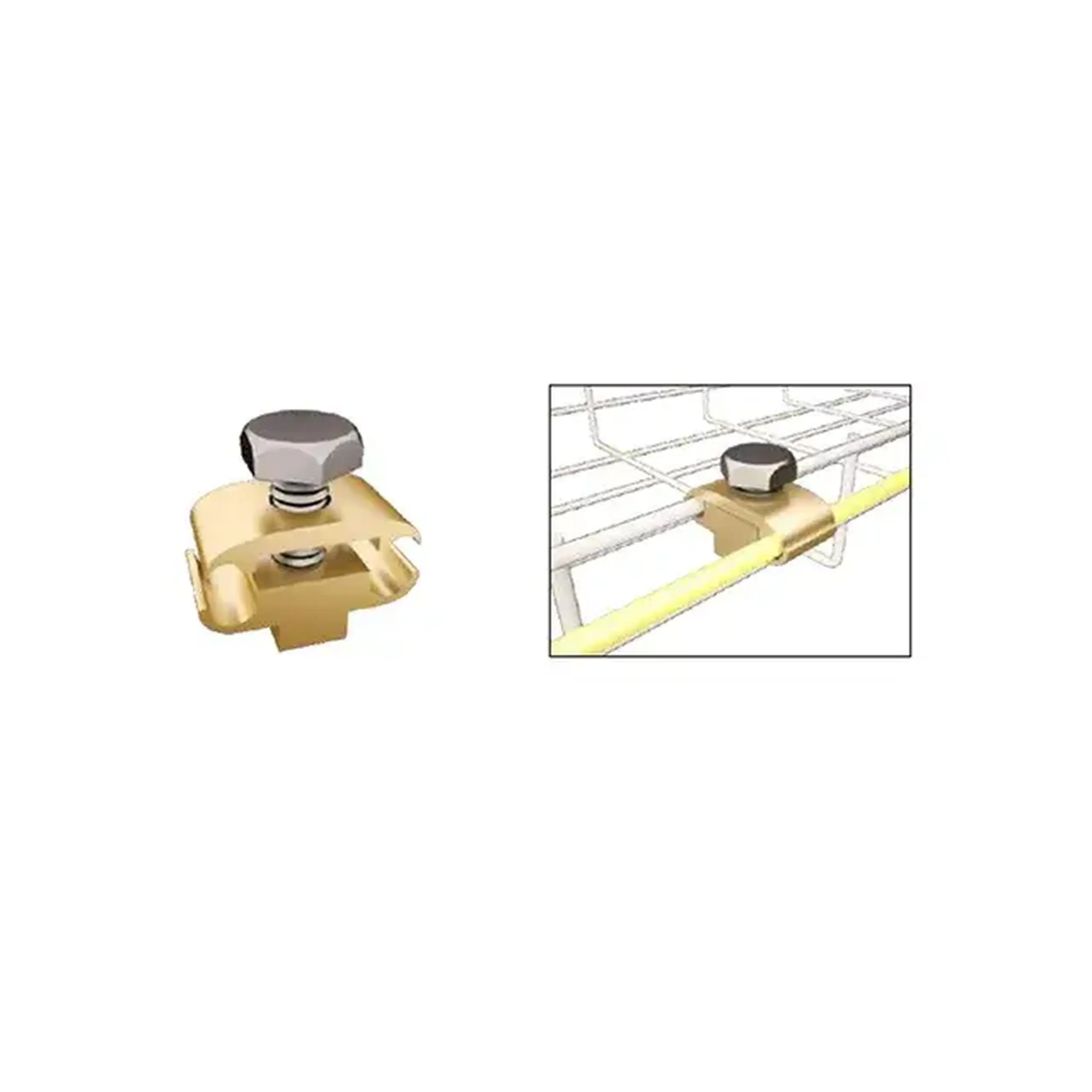Clemă pentru impămîntare 16 x 16 mm Oțel MTK