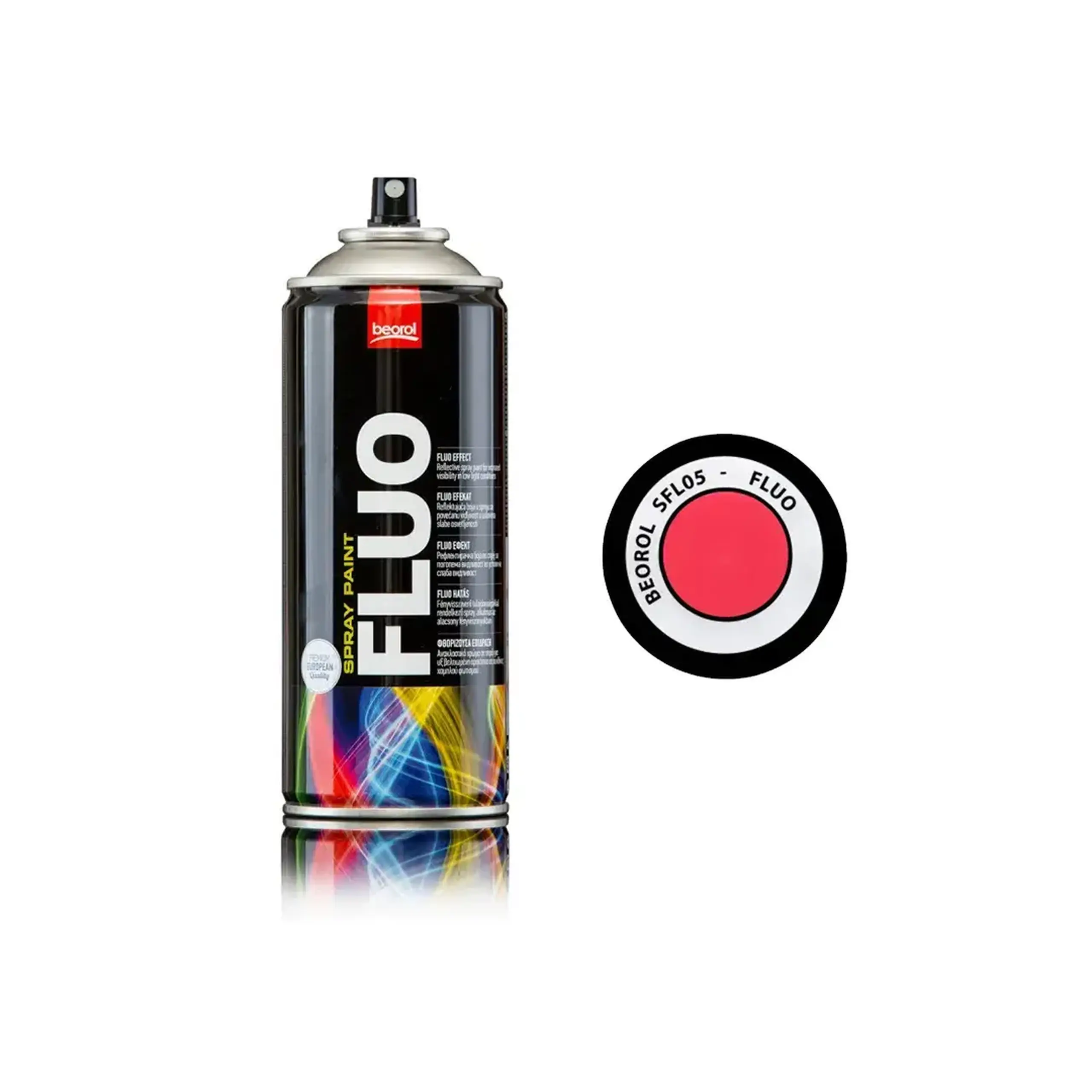 Email spray fluorescent roșu 400 ml Beorol