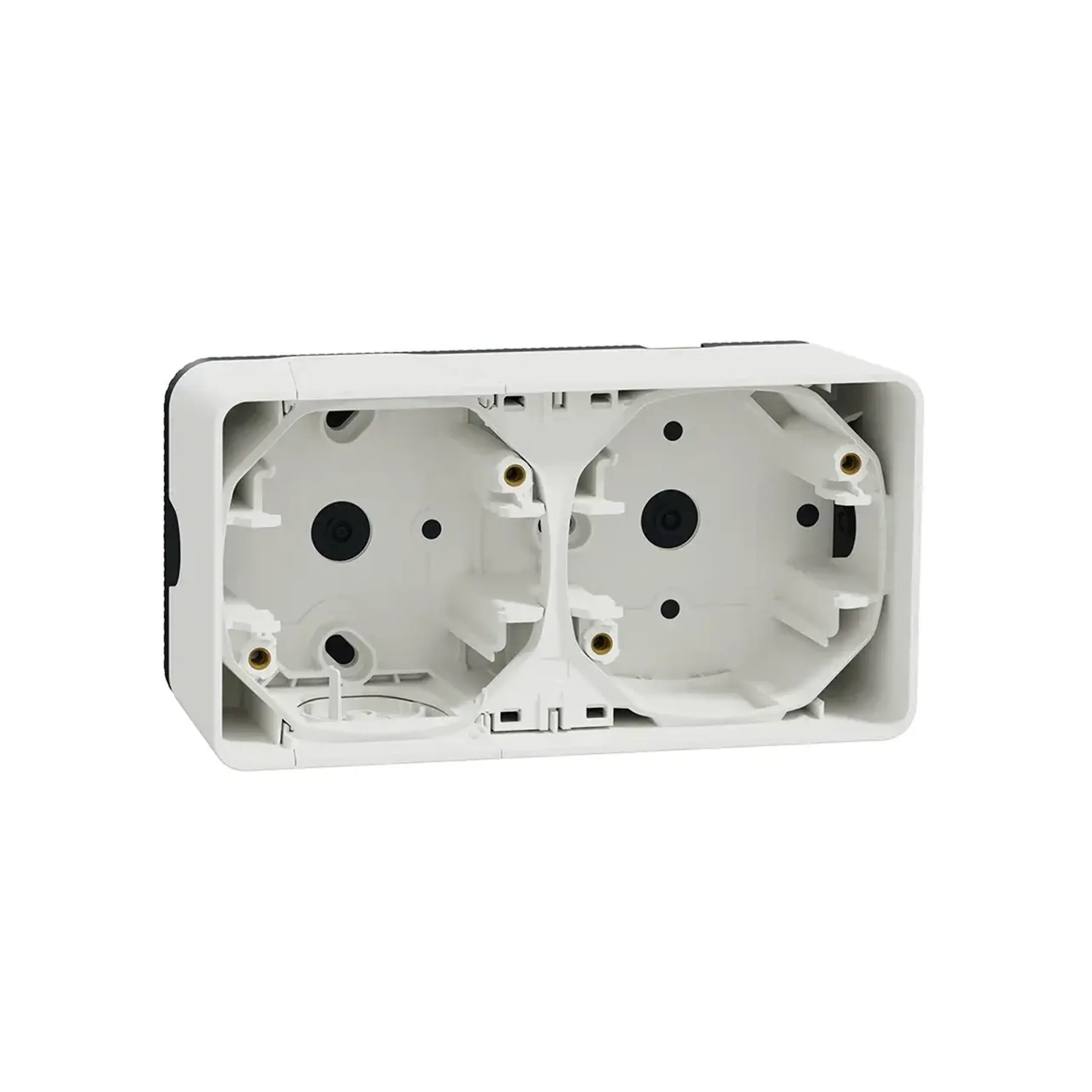 Cadru pentru montaj 76 x 76 x 54 mm Plastic Mureva Schneider-Electric - Alb 2 posturi