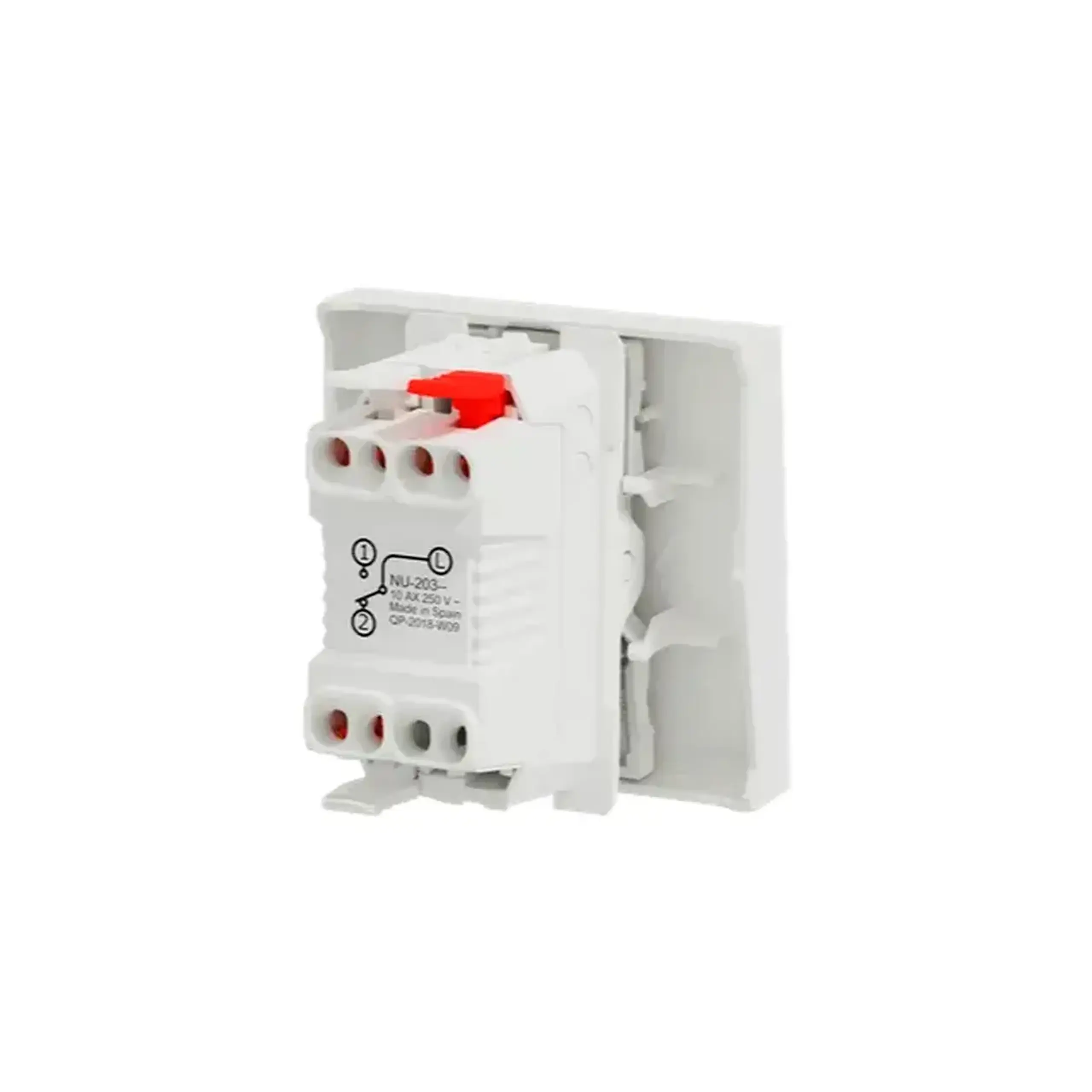 Întrerupător cap-scară NU320318 unica Studio 10 A 250 V alb Schneider-Electric
