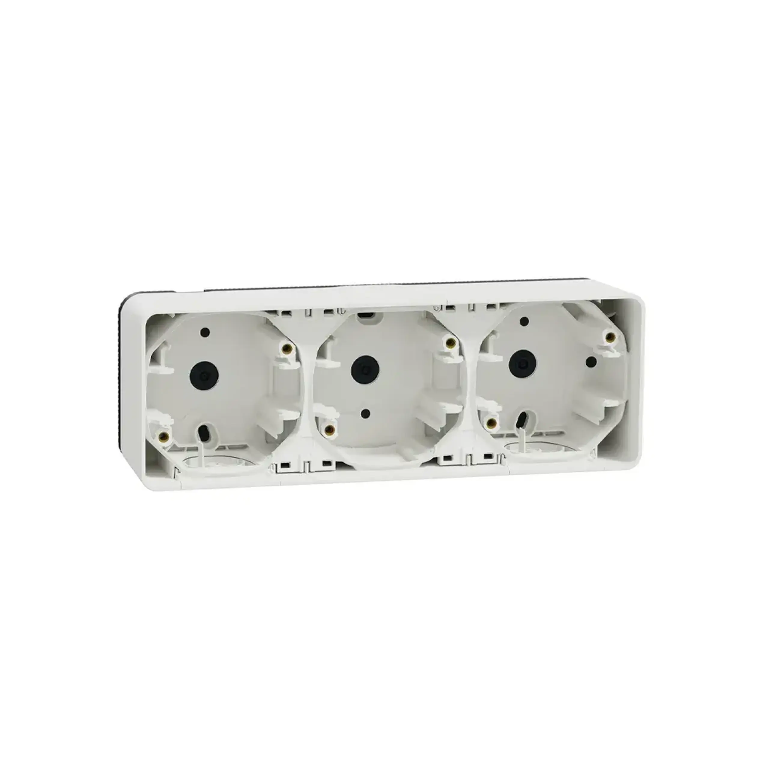 Cadru pentru montaj 76 x 76 x 54 mm Plastic Mureva Schneider-Electric - Alb 3 posturi