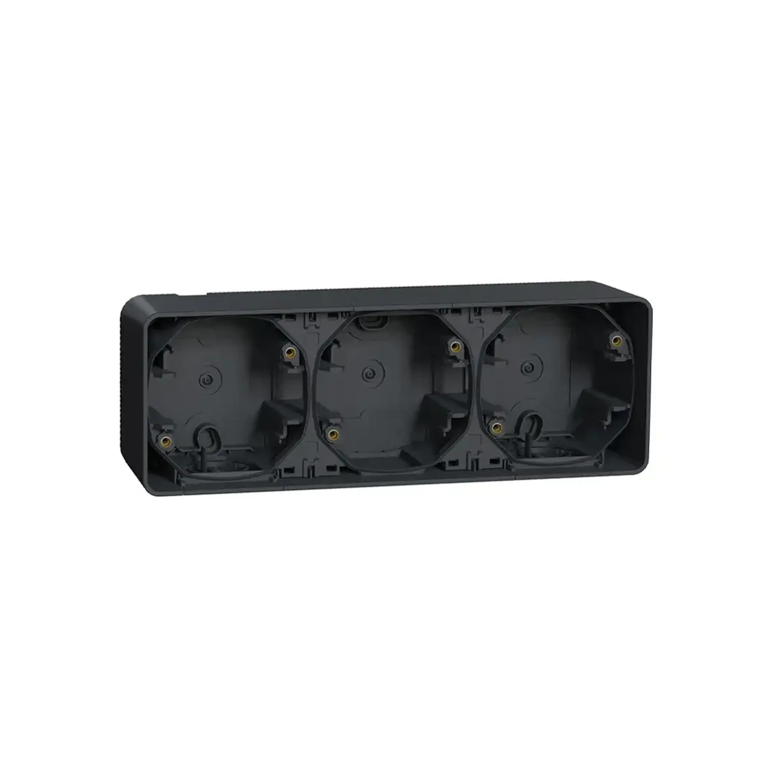 Cadru pentru montaj 76 x 76 x 54 mm Plastic Mureva Schneider-Electric - Antracit 3 posturi
