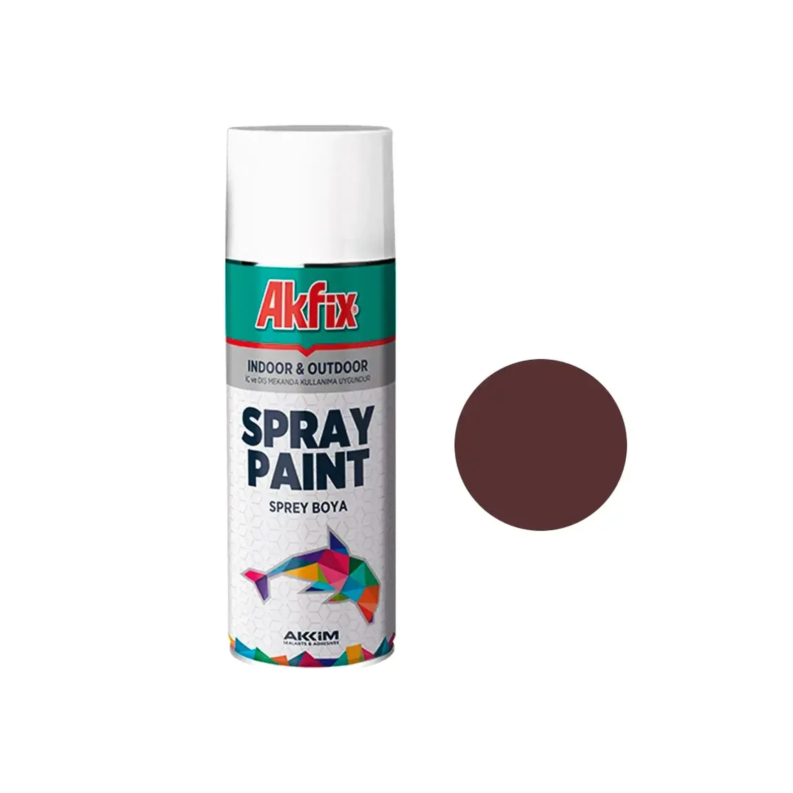 Vopsea spray PAINT GLOSSY cafeniu 400 ml AKFIX