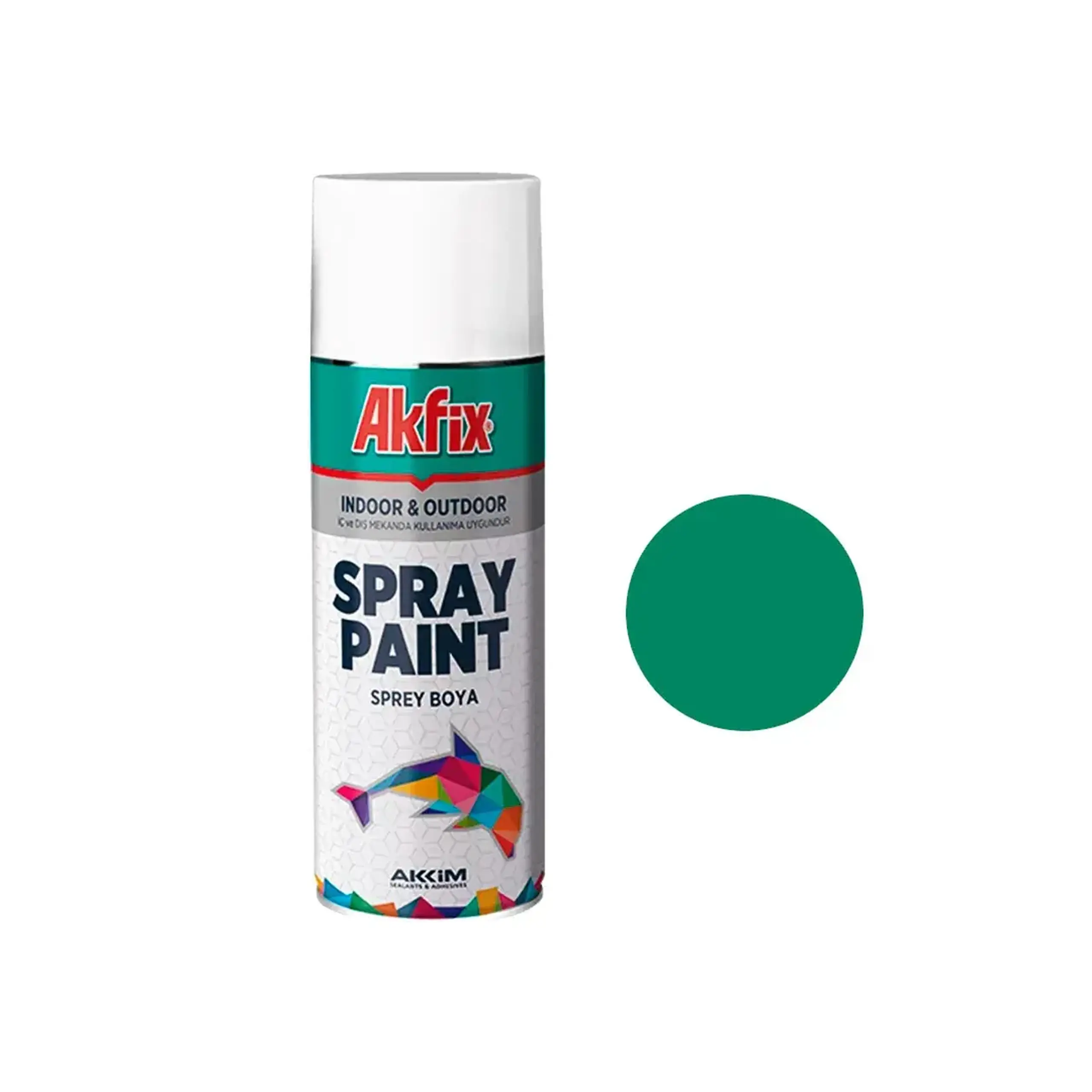 Vopsea spray PAINT GLOSSY verde 400 ml AKFIX