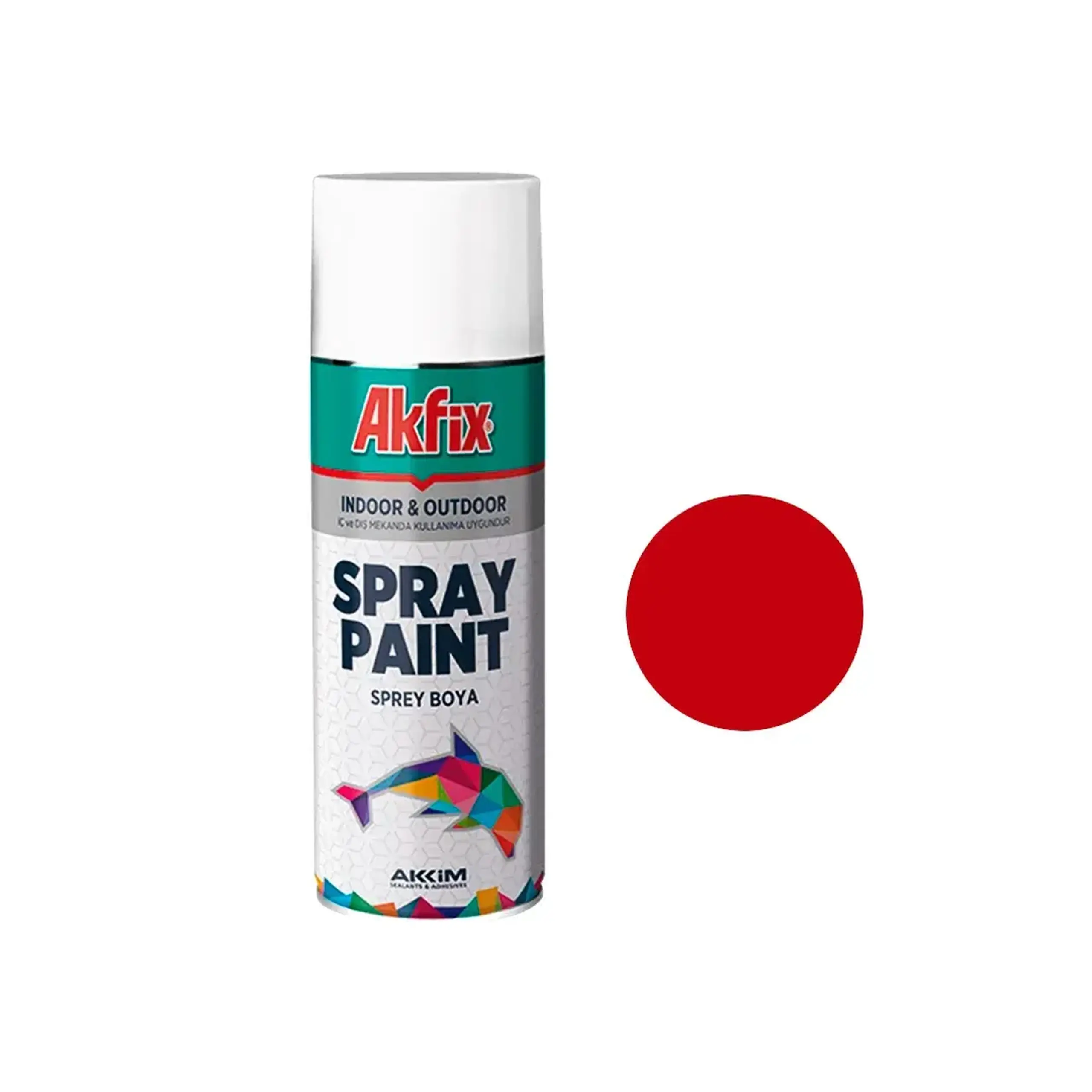 Vopsea spray PAINT GLOSSY roșu 400 ml AKFIX