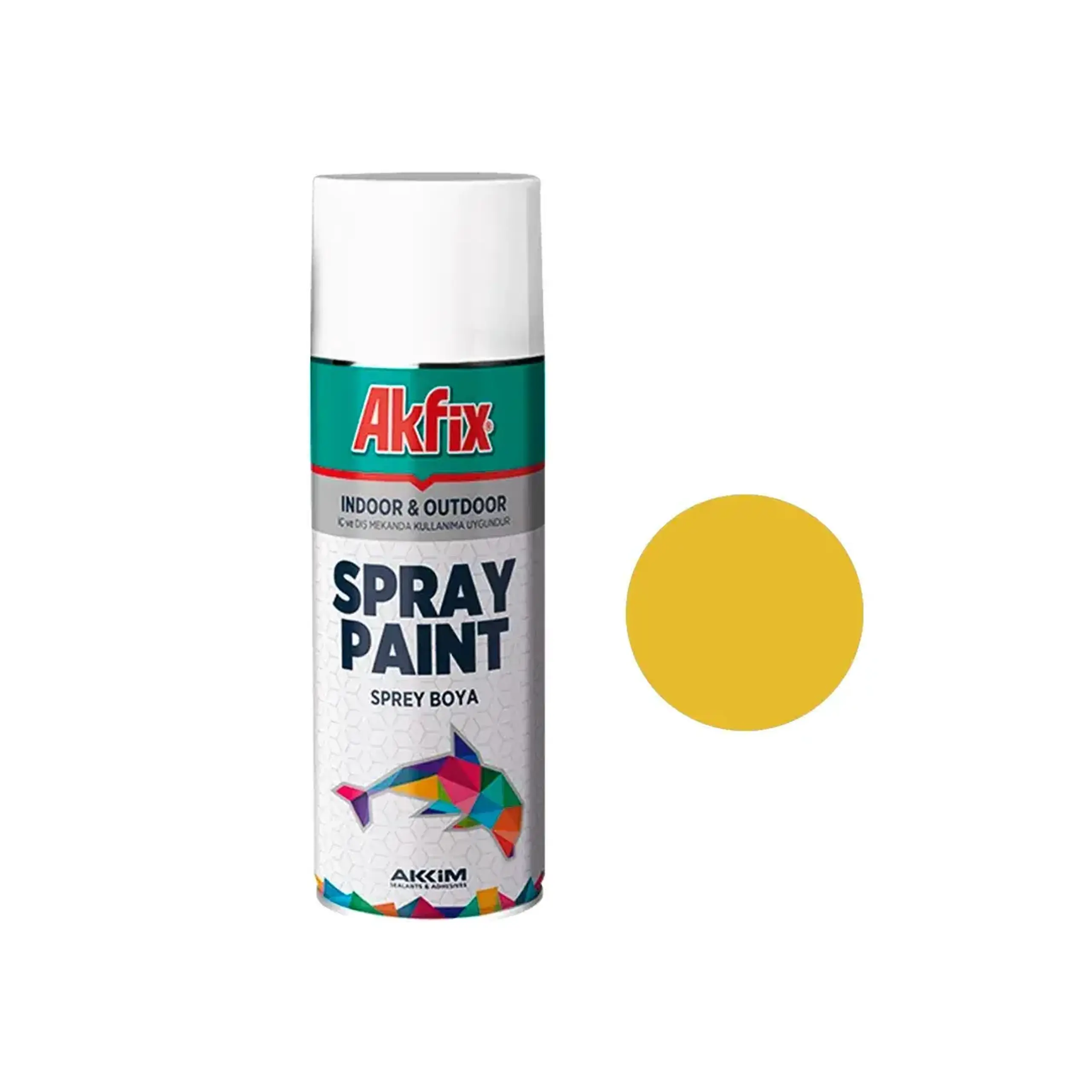 Vopsea spray PAINT GLOSSY galben 400 ml AKFIX