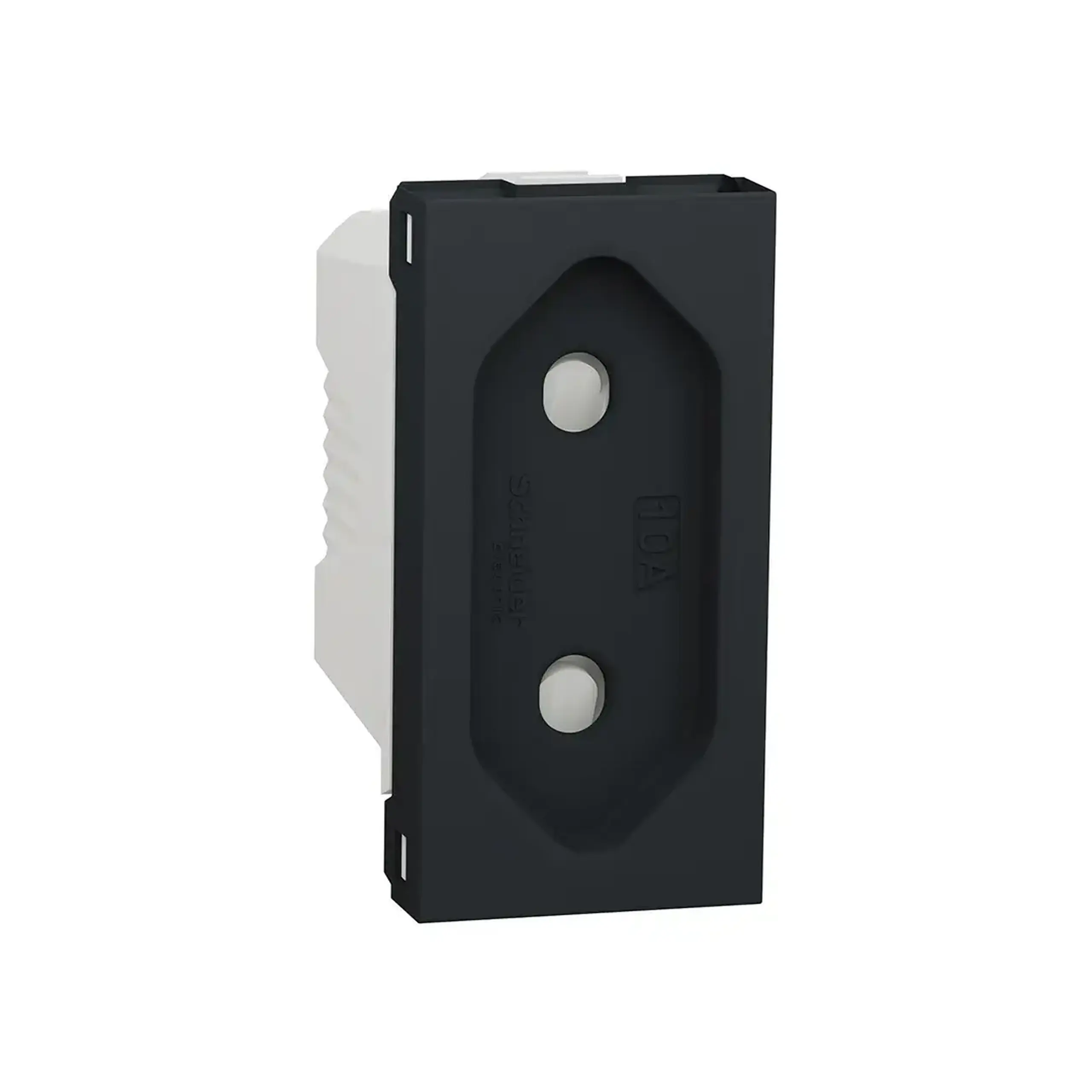 Priză unitară cu obturator unica Studio 16 A 220 - 240 V antracit Schneider-Electric - Dimensiuni (L x W x H x Ø) 45 x 22.5 x 39.3 mm