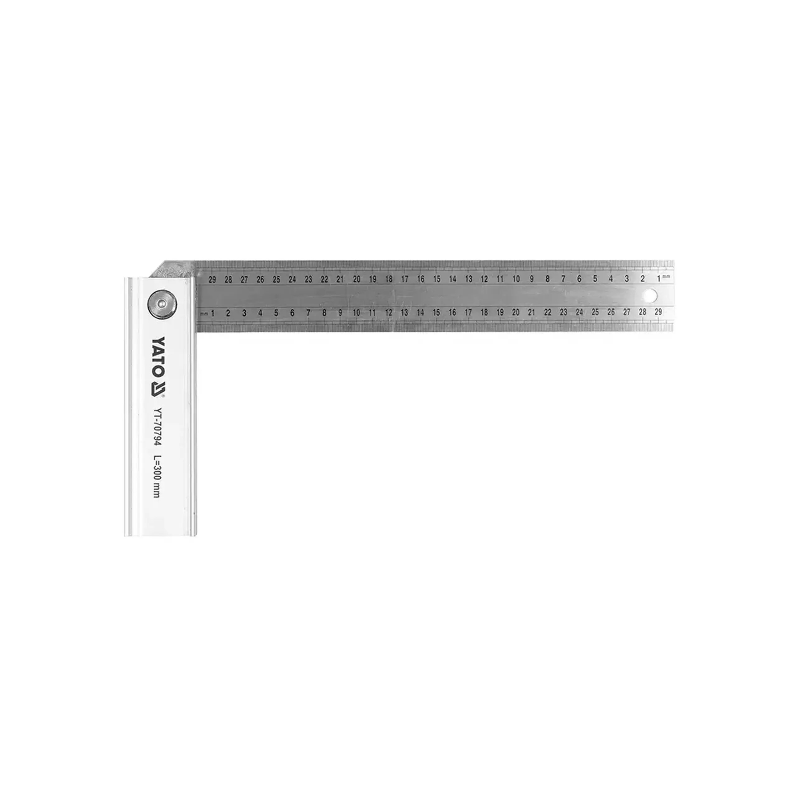 Echer de tâmplărie cu unghi reglabil YT70794 300 mm aluminiu Yato