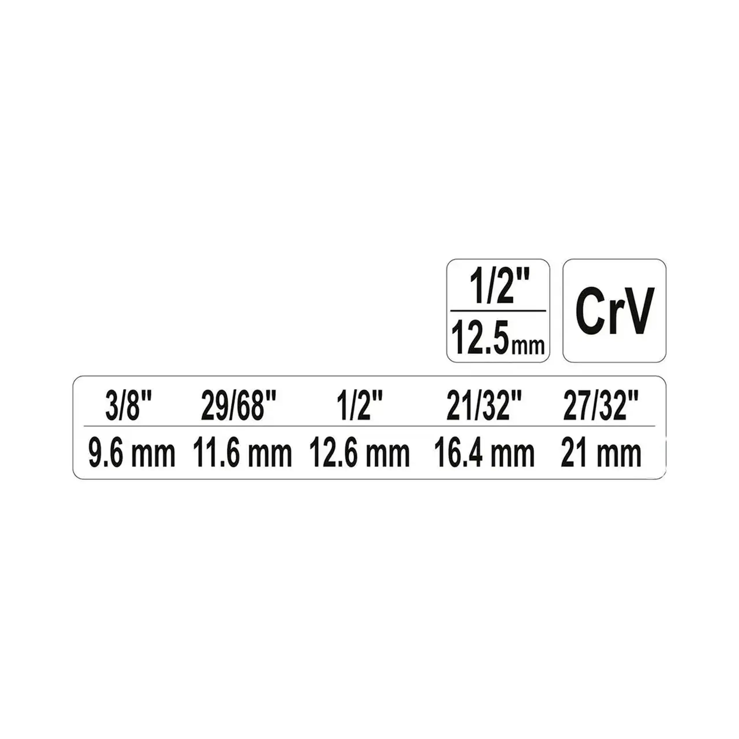 Cheie în trepte 1/2" 1 un. Yato