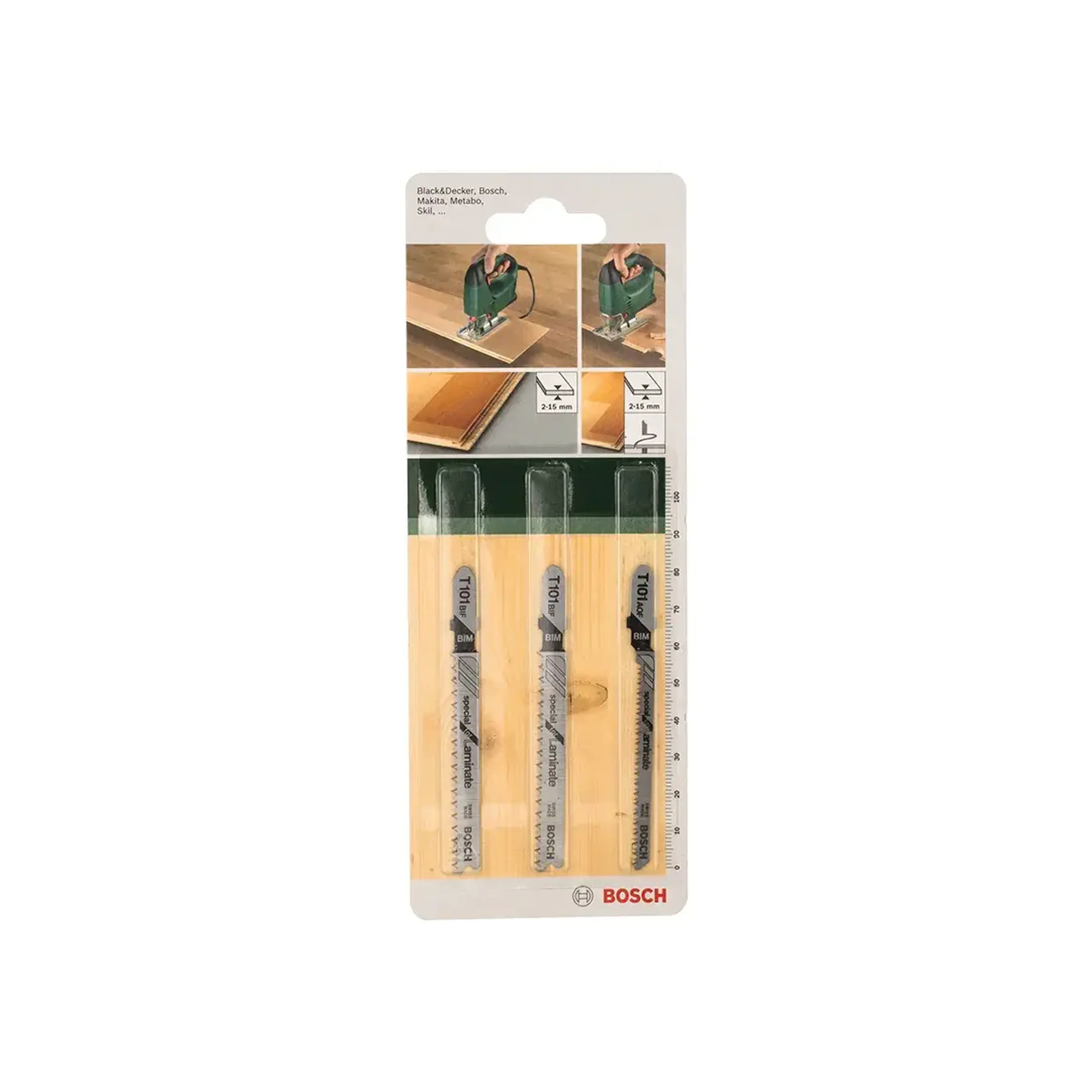 Set pânze pentru laminat pentru fierăstrau vertical (pendular) T101 83 mm 3 buc. Bosch