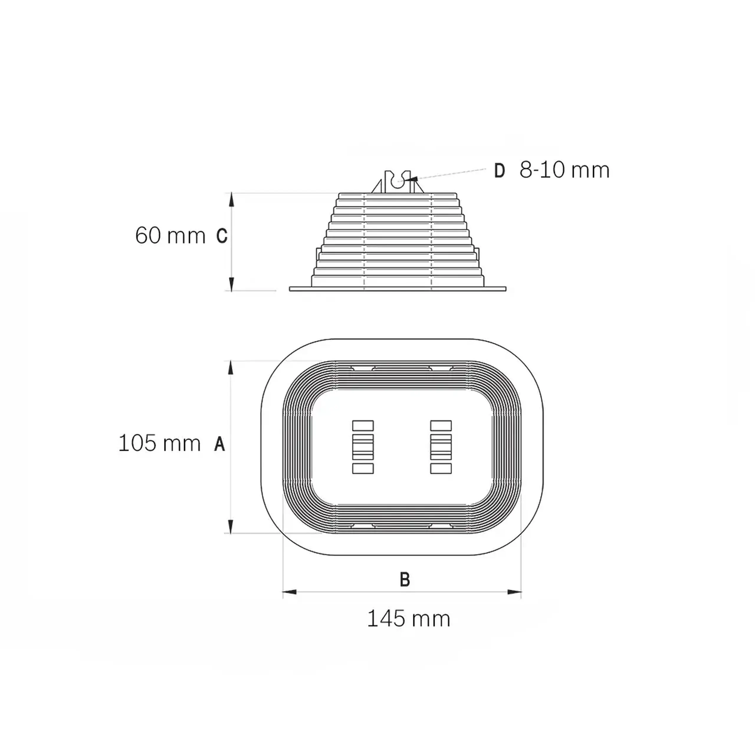 Suport de distanțare 8/10 mm plastic Elko