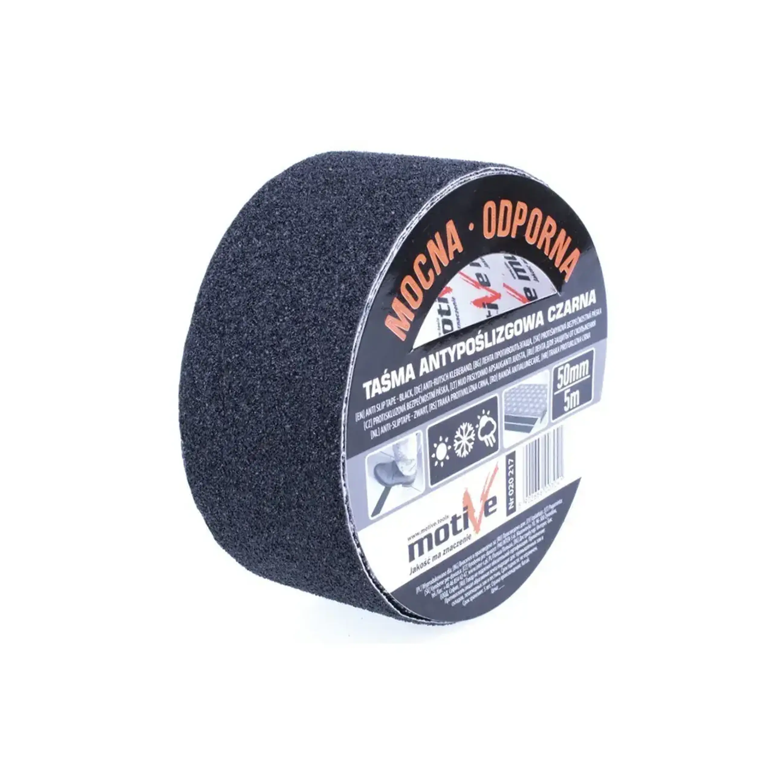 Bandă adezivă antiderapantă 50 mm x 5 m Negru Motive