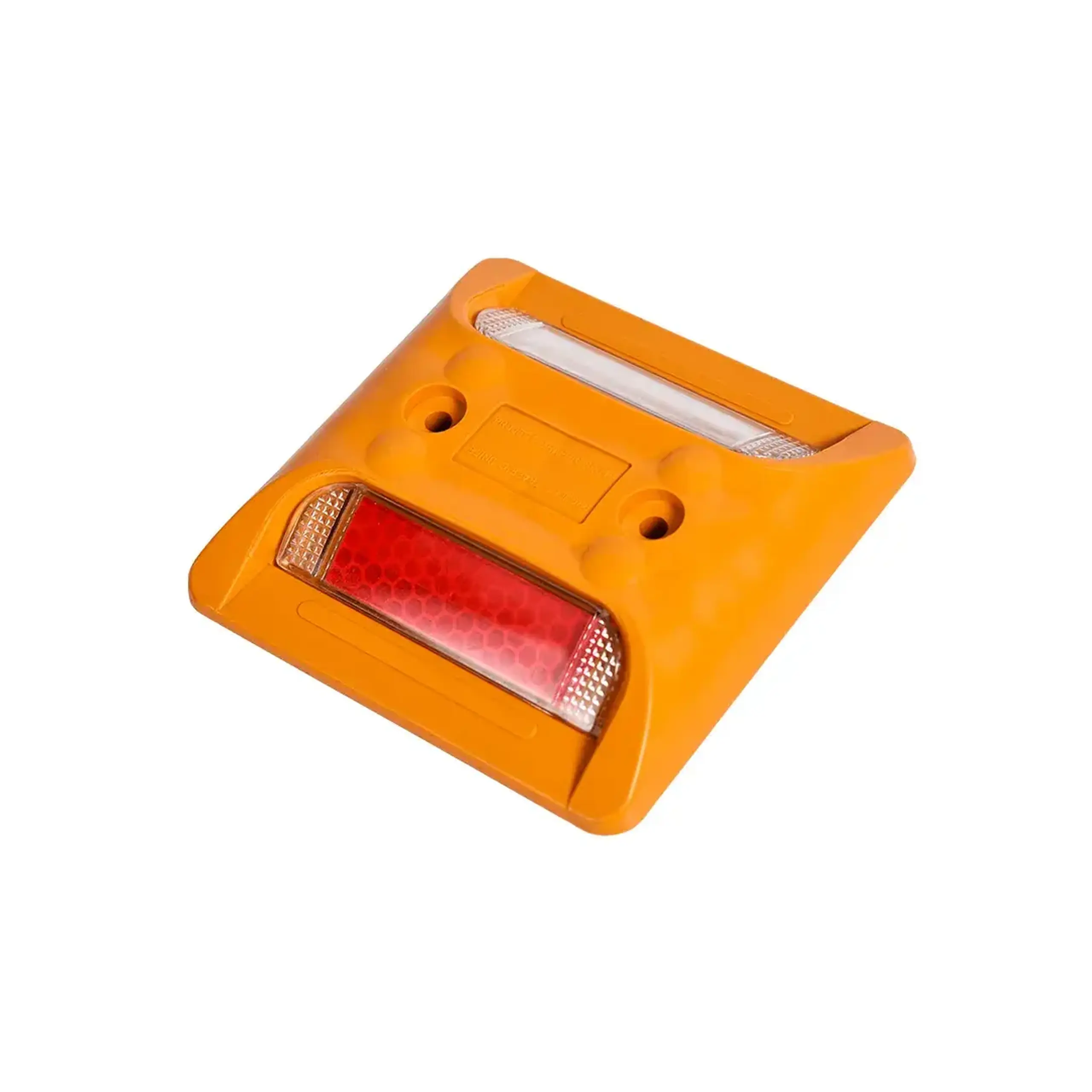 Indicator reflectant cu 2 puncte de delimitare a drumului 10.5 x 10.5 x 2 cm Galben MFK