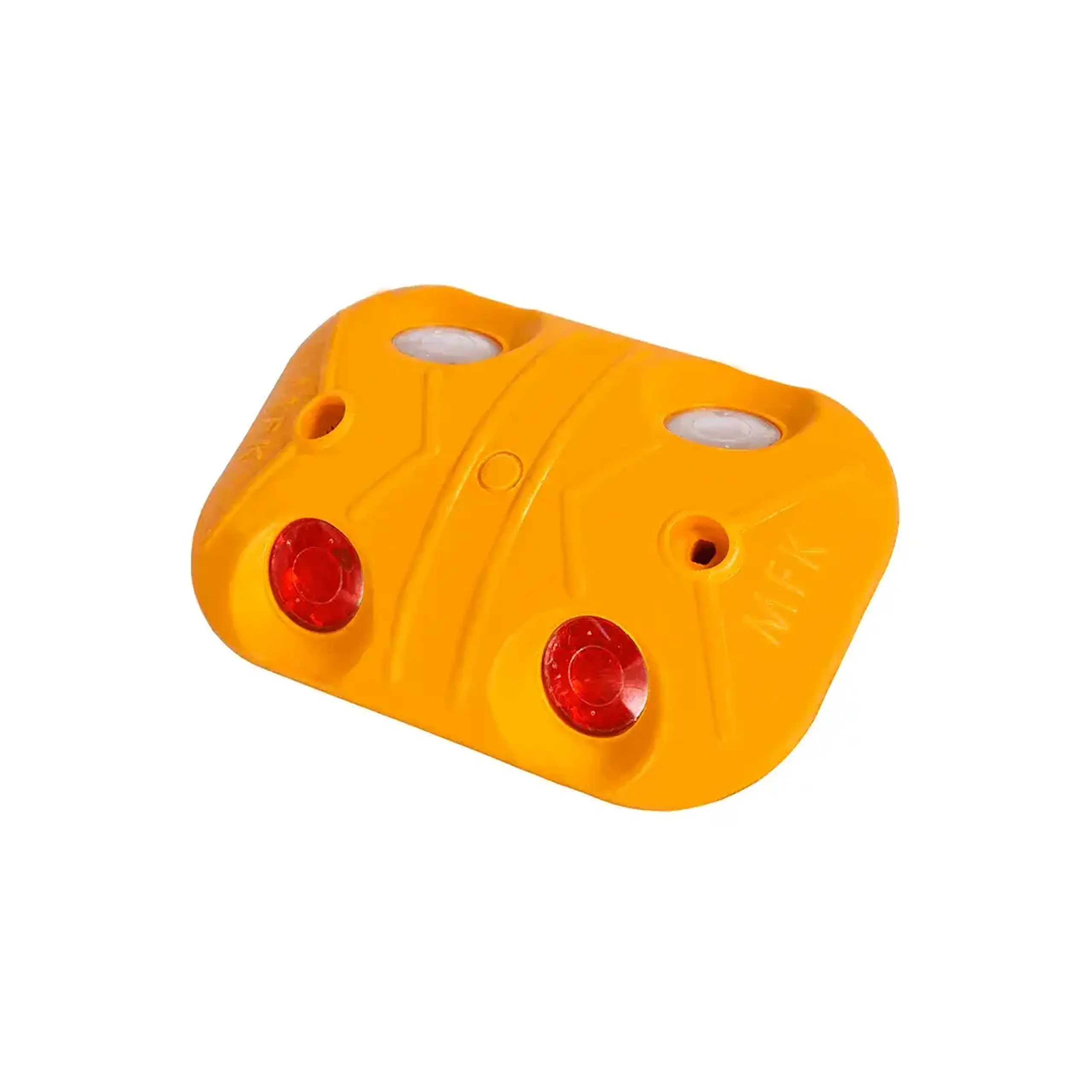 Indicator reflectant cu 4 puncte de delimitare a drumului 12 x 18 x 2.8 cm Galben MFK
