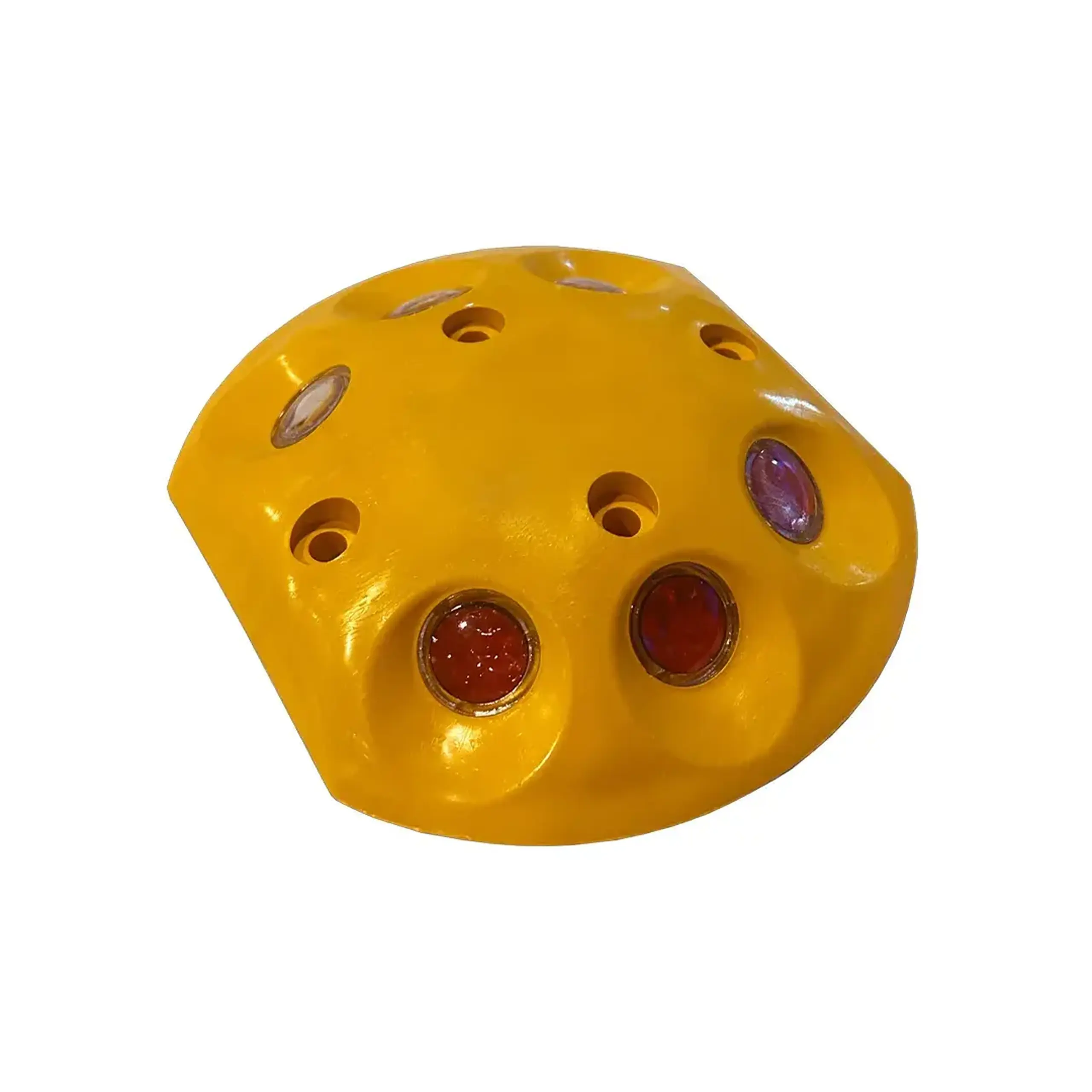 Indicator reflectant cu 4 puncte de delimitare a drumului 9 x 13 x 3 cm Galben MFK - Marime 6 puncte de delimitare a drumului 140 x 140 mm