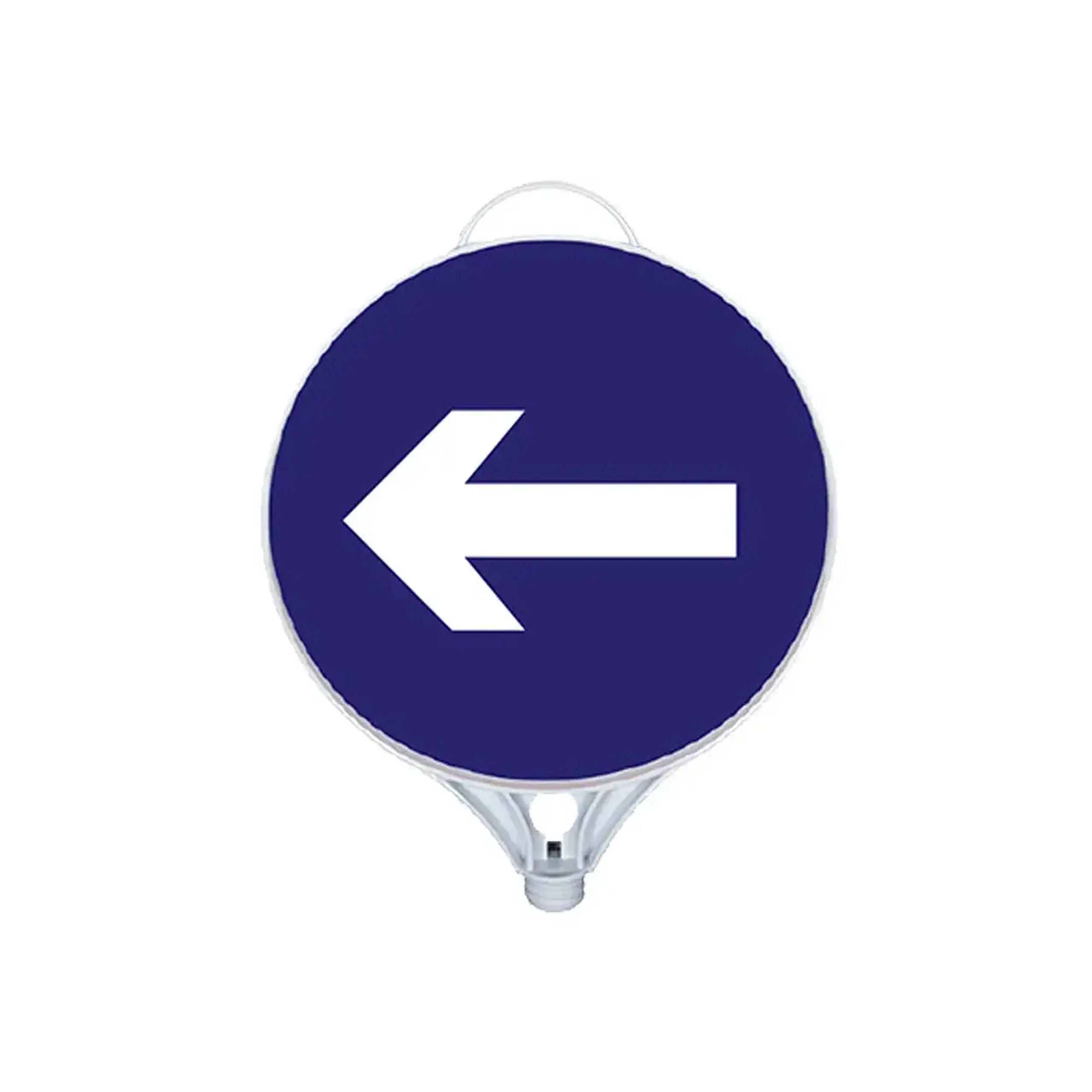 Indicator rutier rotund "Direcție obligatorie de ocolire la stânga" 28 x 39 cm Albastru MFK