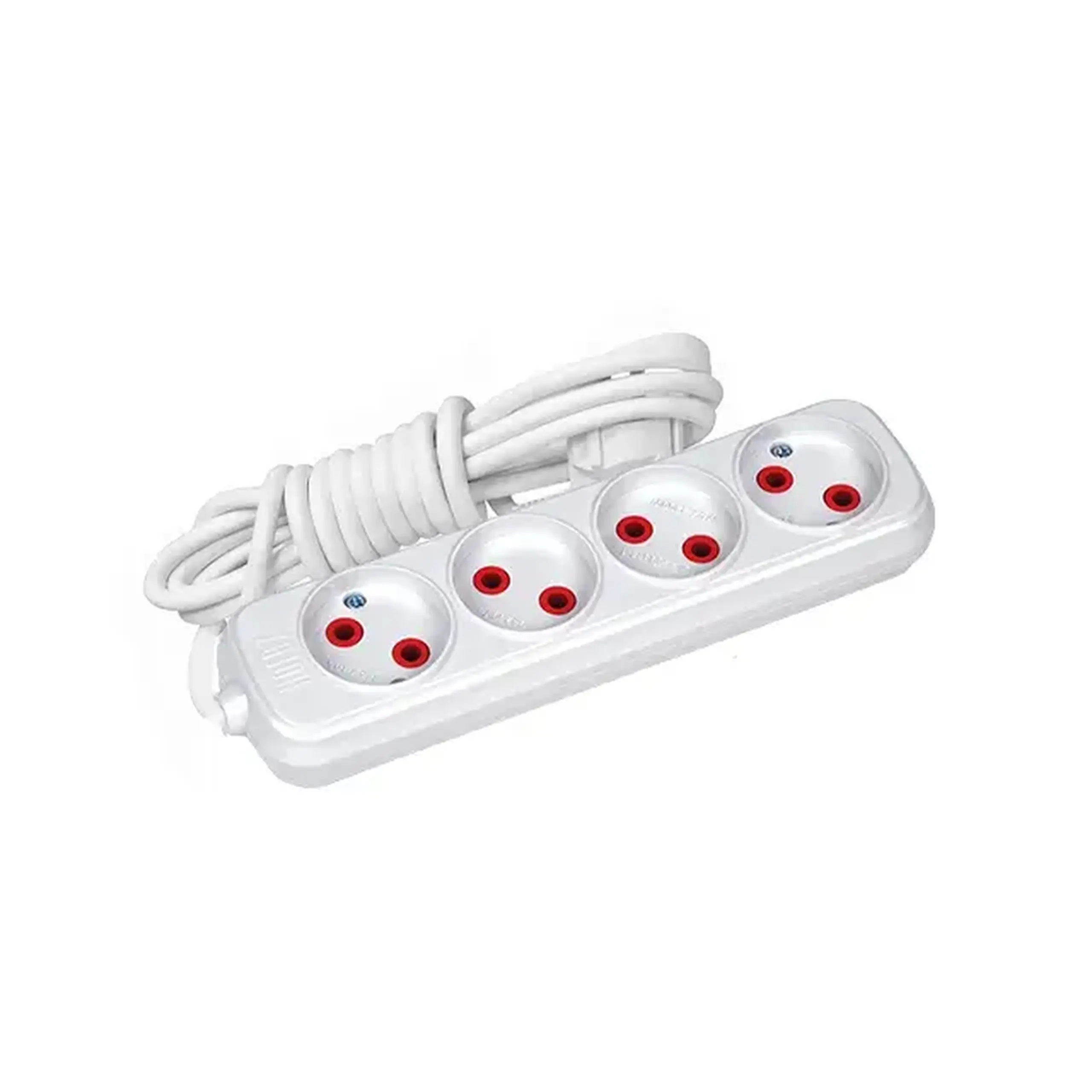 Prelungitor fără împământare 3 prize 2 m 10 A Horoz - Alb 16 A (A)