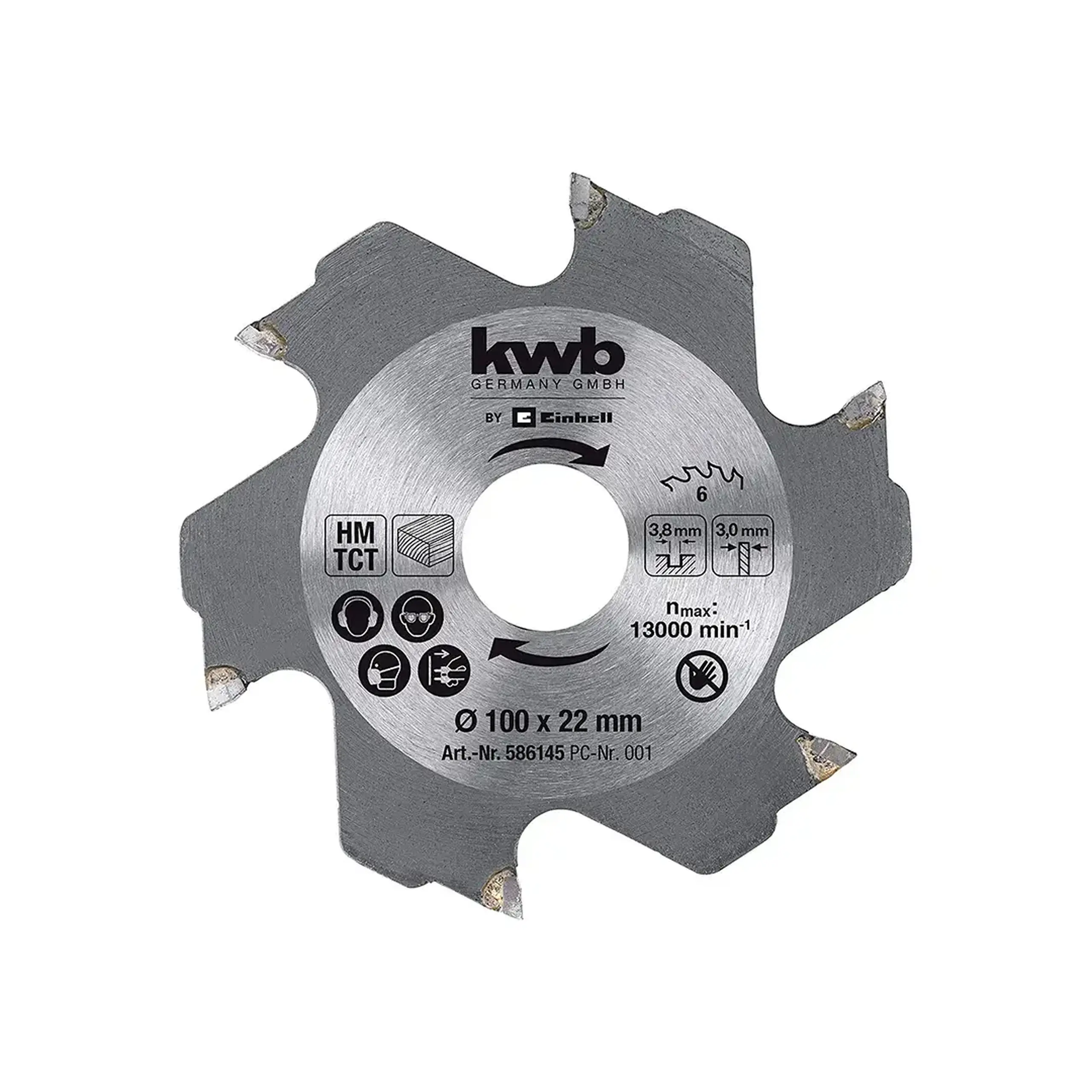 Disc de tăiat lemn 100 * 22 mm Einhell