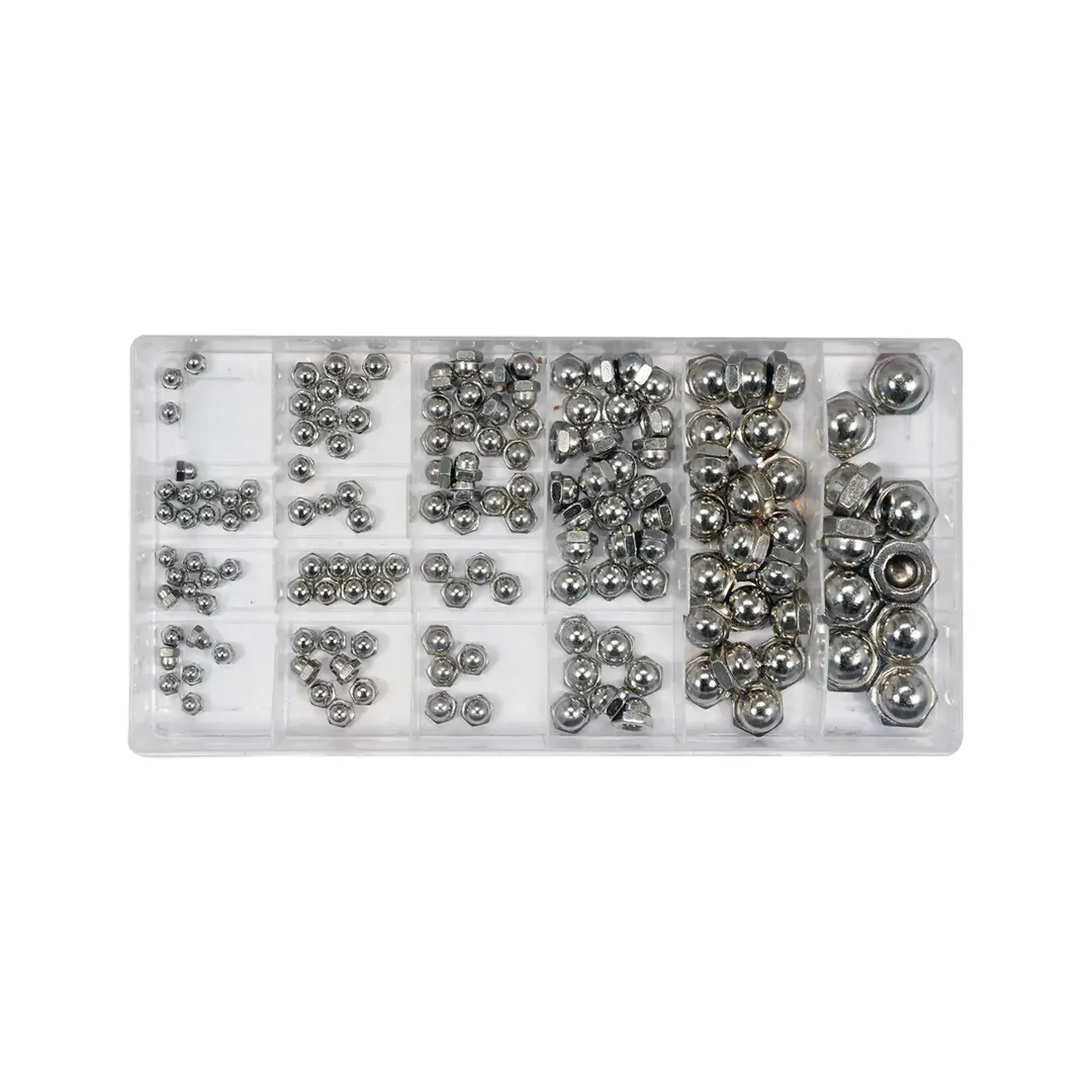Set piulițe cu capac metric închis M3/M4/M5/M6/M8/M10 Oțel inoxidabil 150 buc. Yato