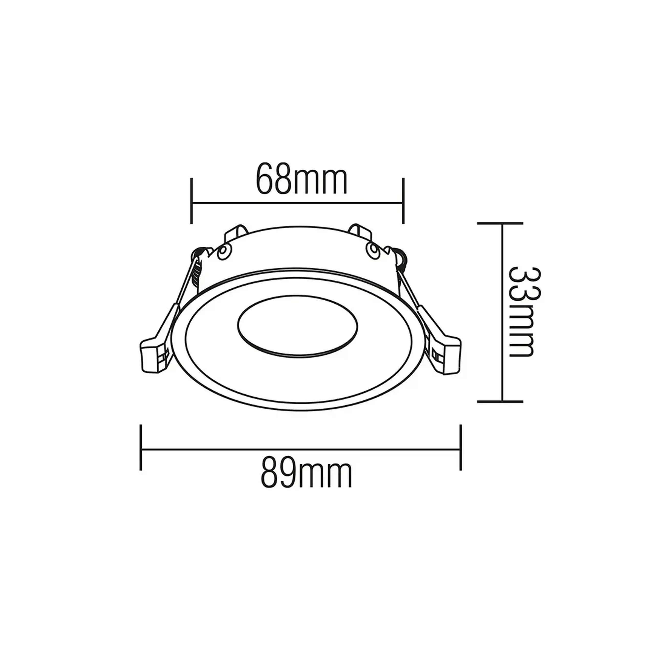 Corp de iluminat KAKTUS-R 50 W fără dulie (MR16) 220 - 240 V IP65 Horoz - Culoare Negru