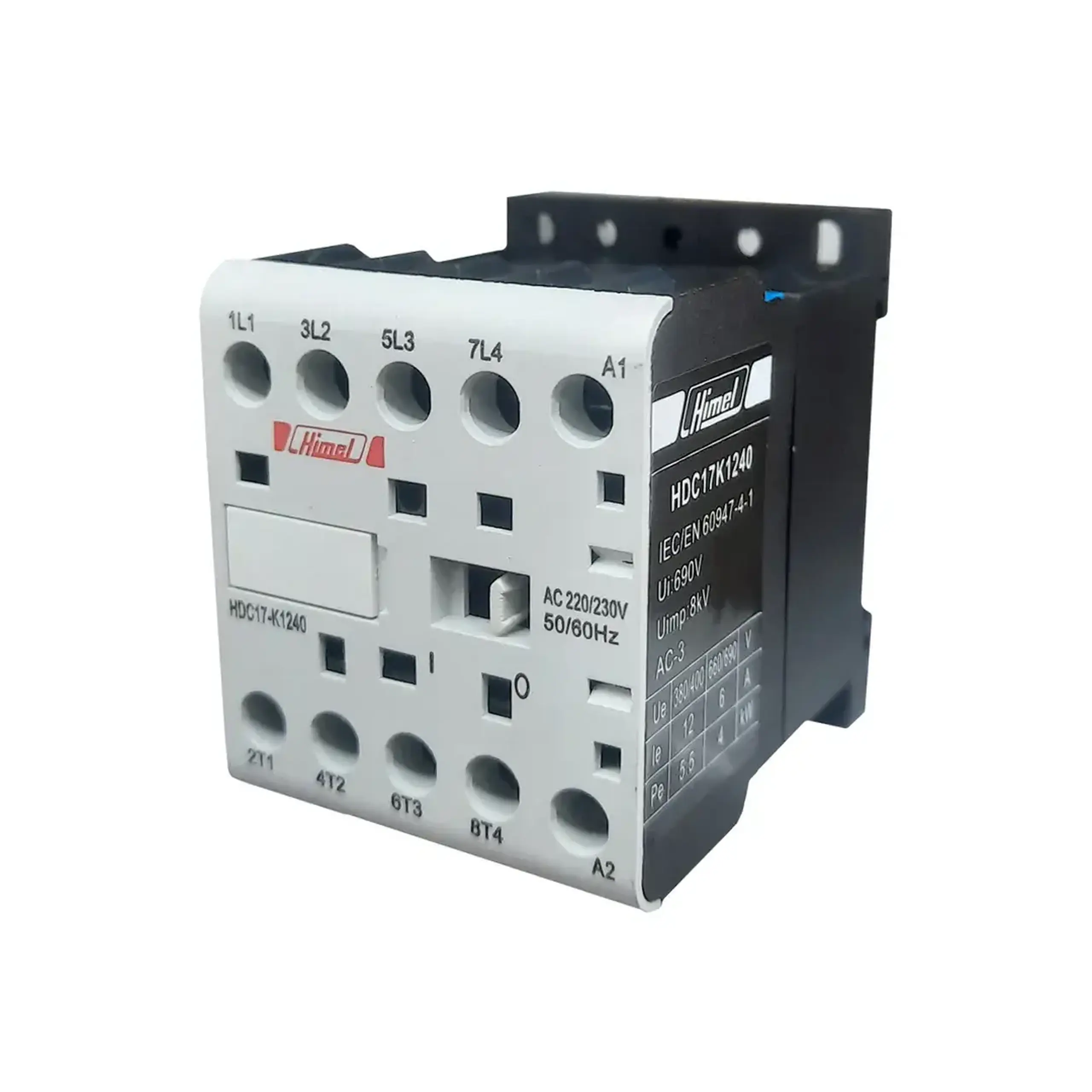 Contactor Himel HDC17 6 A 50 Hz 8 kW 220 - 240 V IP20 - Curent (A) 9 A