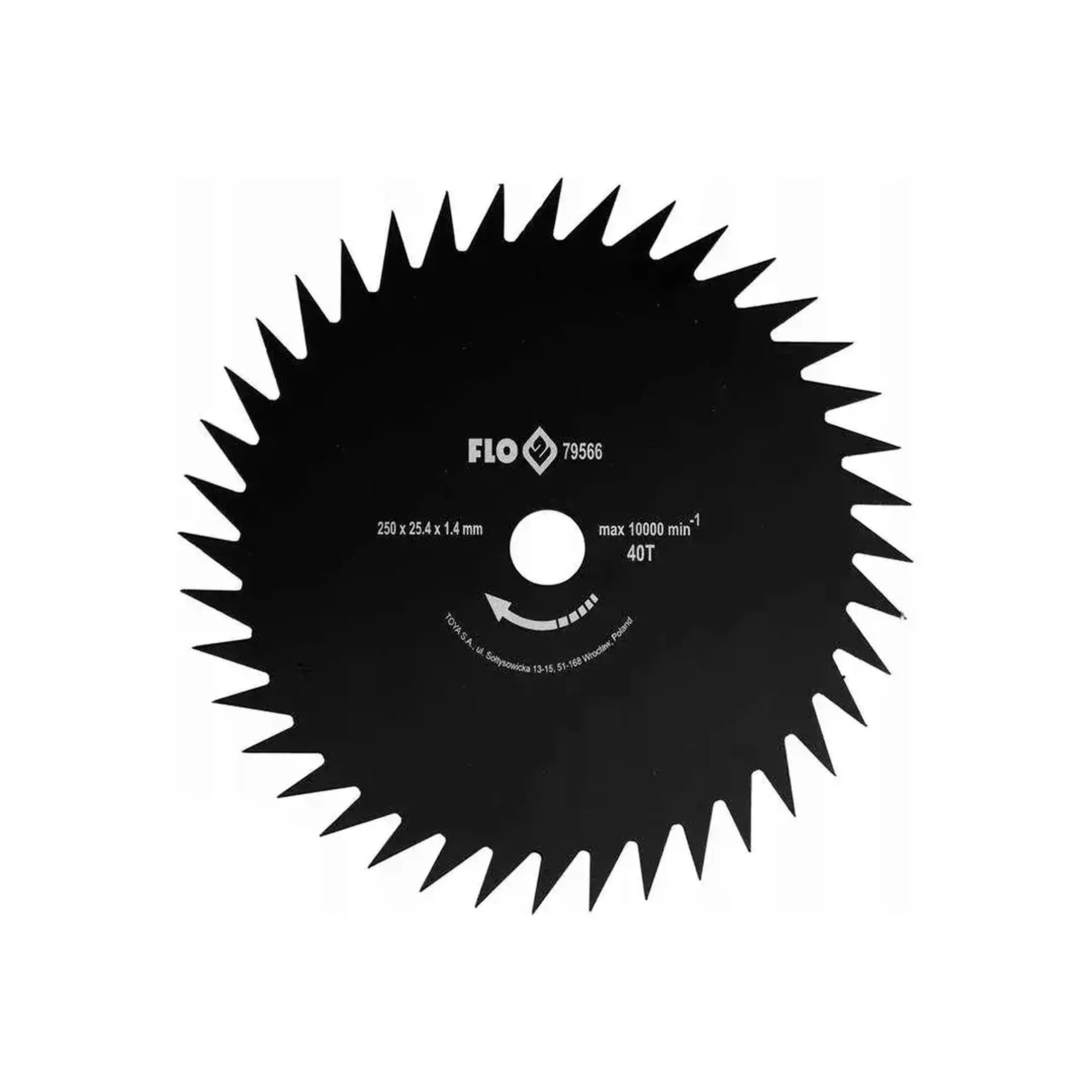 Disc pentru motocoasă Flo FLO79566 250 x 25.4 x 1.4 mm