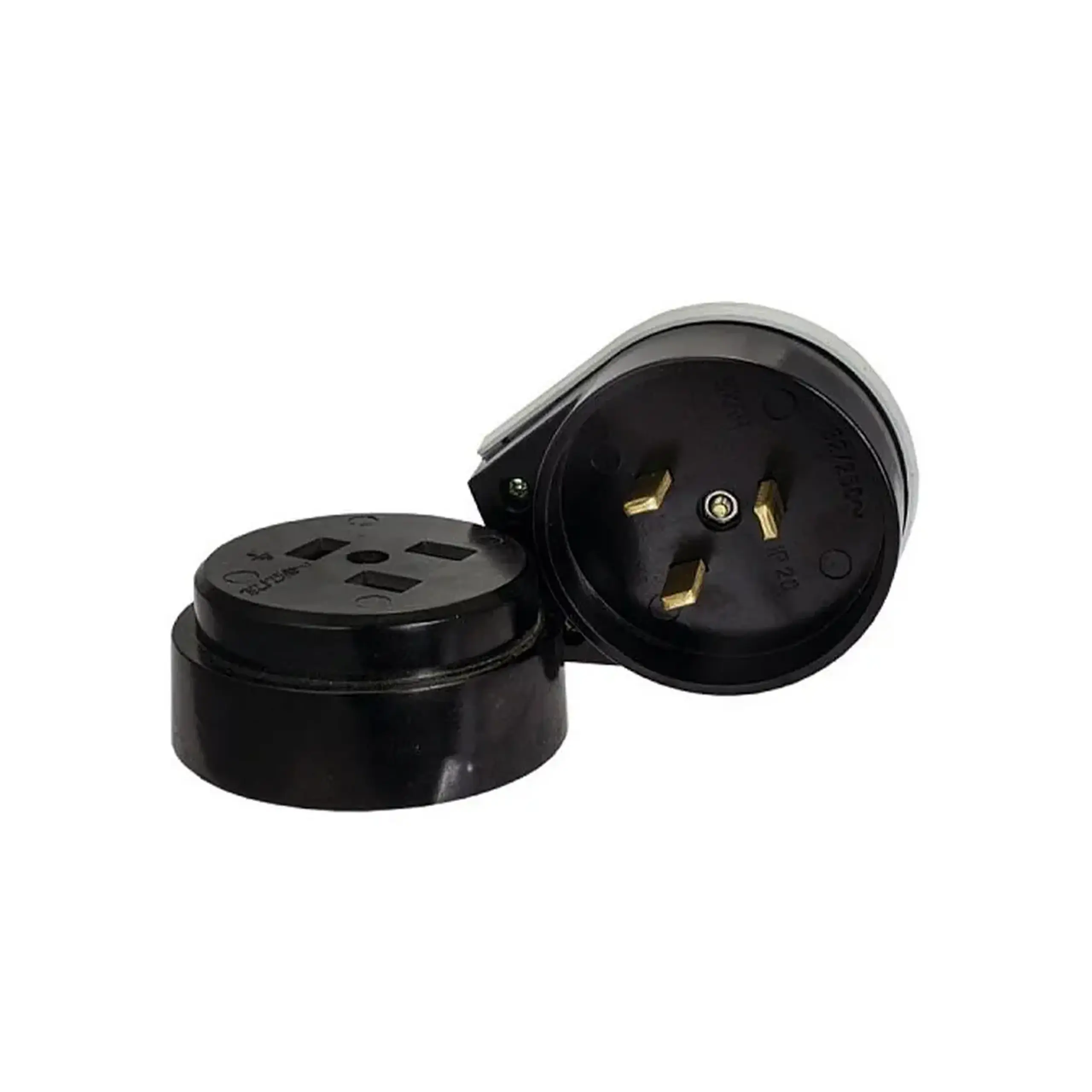Priză cu fișă 1 2P+PE 32 A 220 - 240 V IP20 Panlight - Culoare Negru
